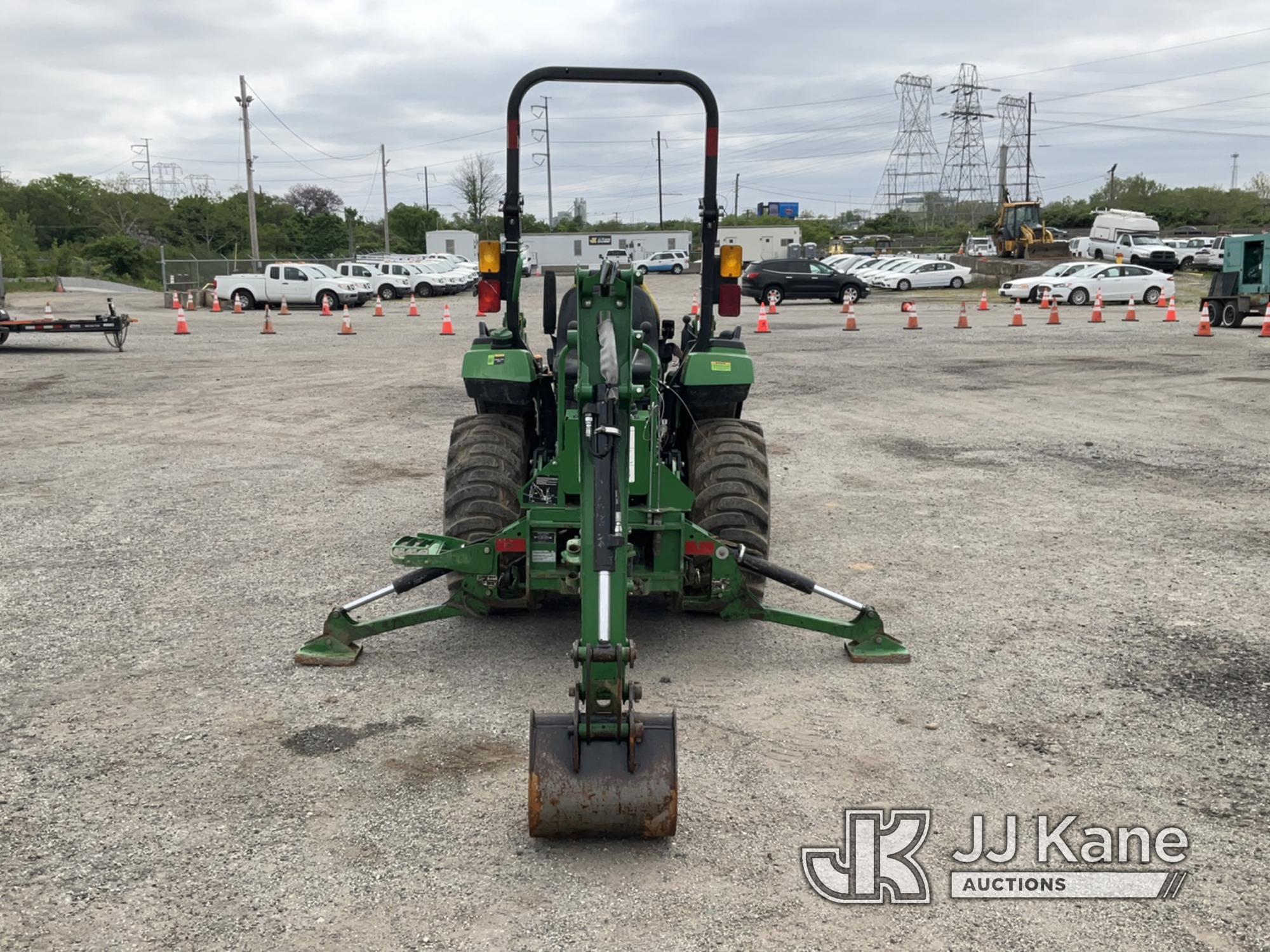 (Plymouth Meeting, PA) 2020 John Deere 2032R 4x4 Mini Tractor Loader Backhoe Runs, Moves & Operates