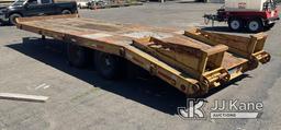 (Bristol, CT) 2012 Lucon Inc. Custom Heavy Haul 10T202ALP T/A Tagalong Equipment Trailer Flat Spotte