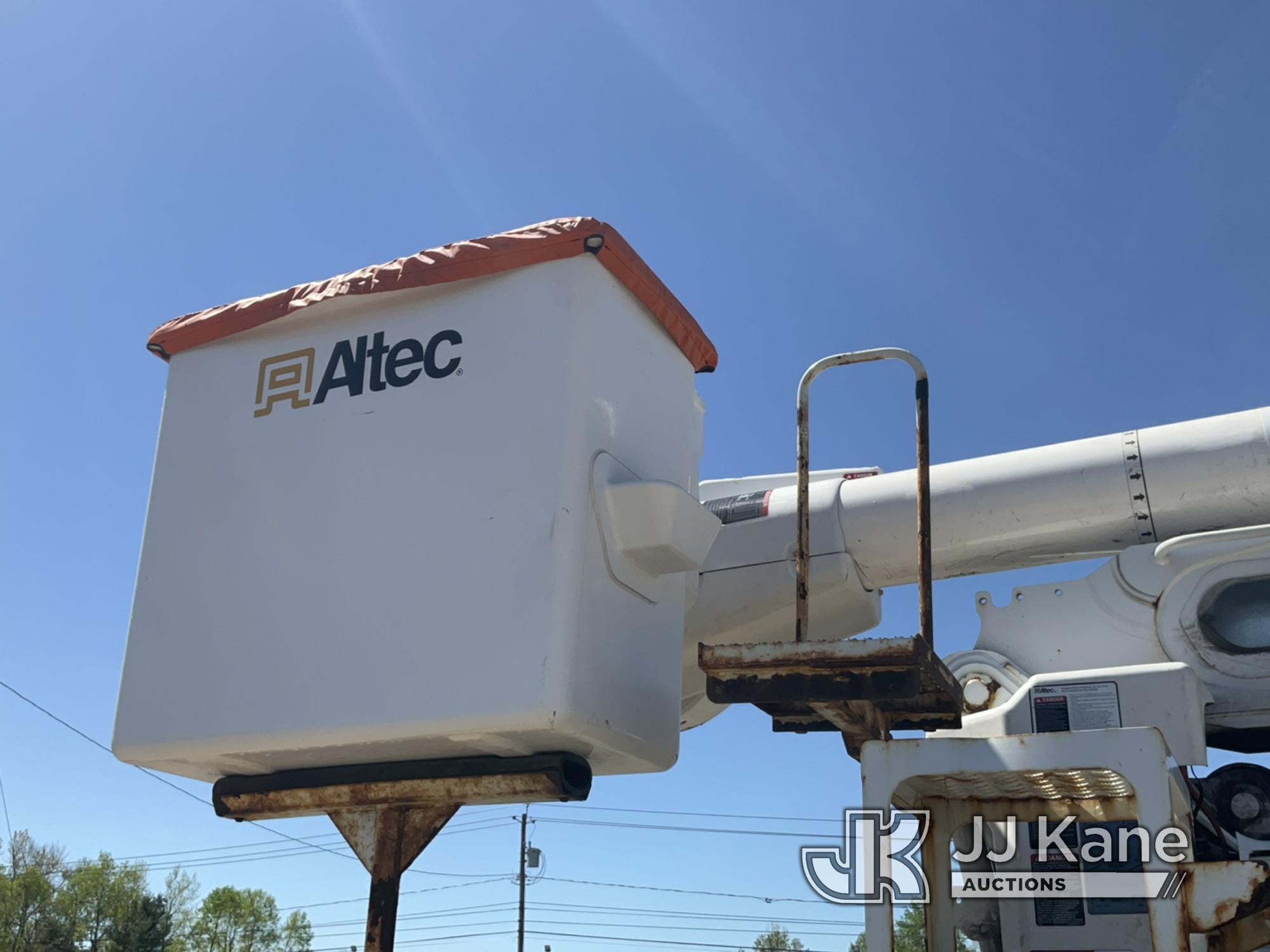 (Rome, NY) Altec AA55, Material Handling Bucket Truck rear mounted on 2019 International 4300 Utilit