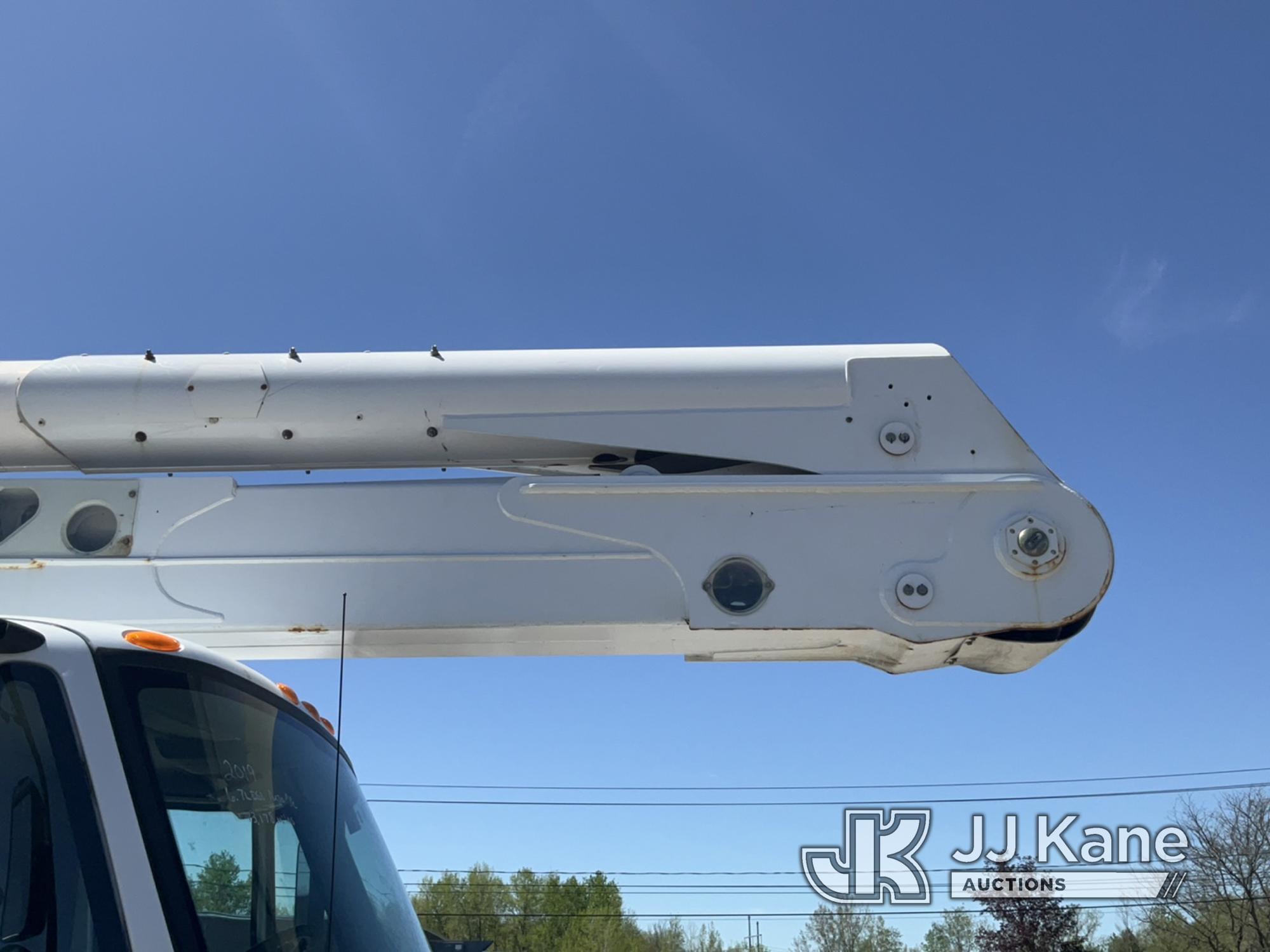 (Rome, NY) Altec AA55, Material Handling Bucket Truck rear mounted on 2019 International 4300 Utilit