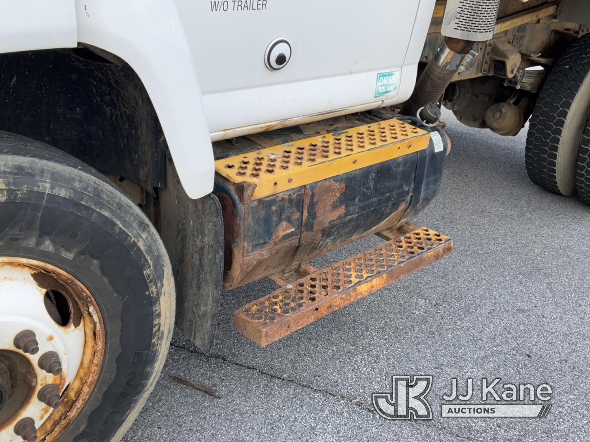 (Chester Springs, PA) 2009 GMC C8500 Dump Truck Runs, Moves & Dump Operates, Engine Light On, Body &