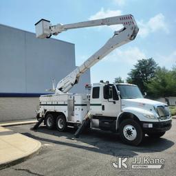 (Bellport, NY) Altec A55E-OC, Material Handling Bucket Truck rear mounted on 2009 International 4400