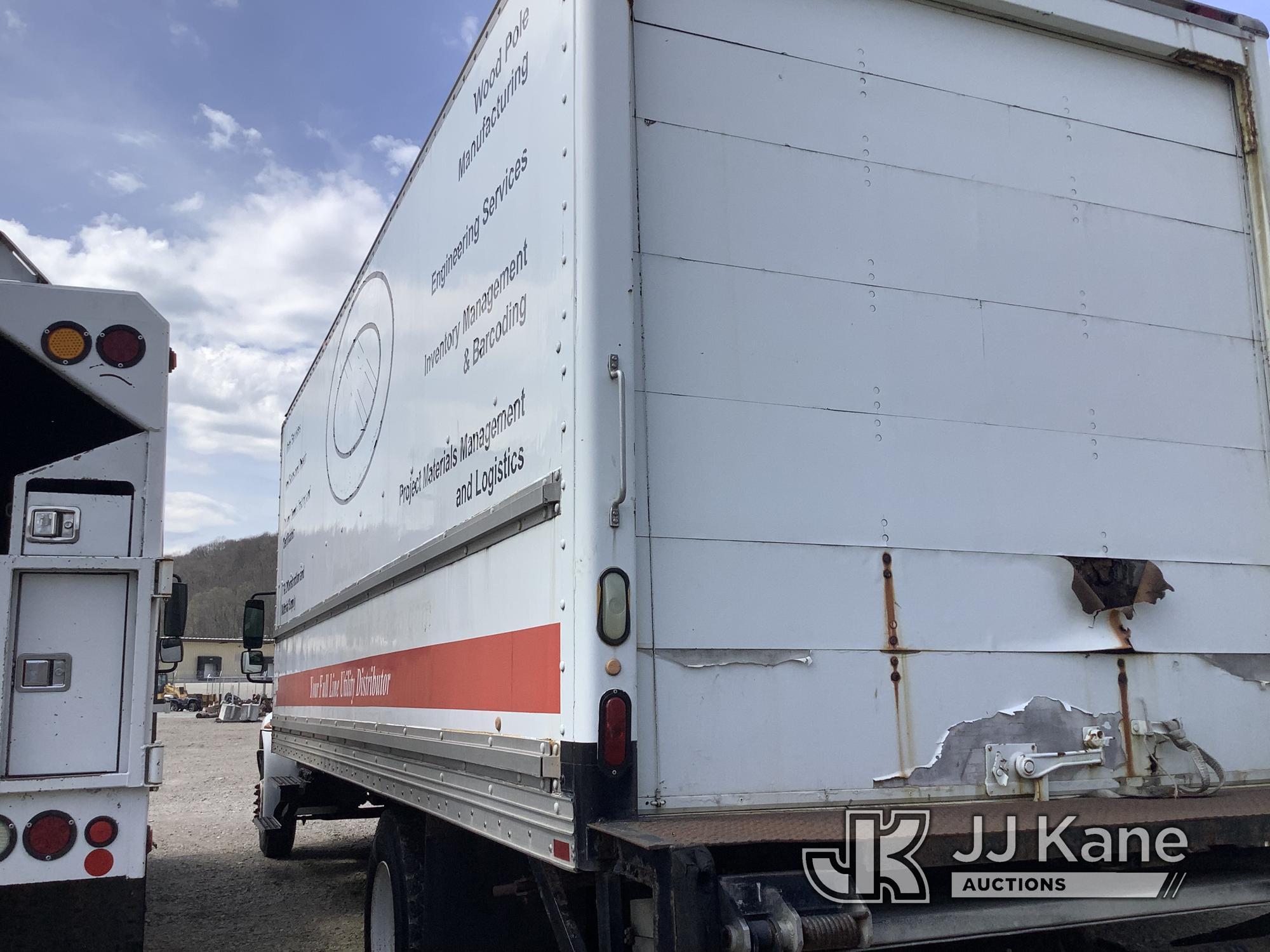 (Smock, PA) 2005 International 4300 Van Body Truck Not Running, Cranks Over, Condition Unknown, Rust