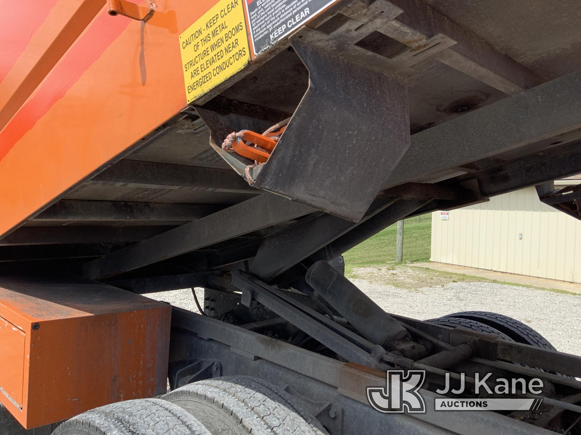 (Fort Wayne, IN) Altec LR756, Over-Center Bucket Truck mounted behind cab on 2013 Ford F750 Chipper