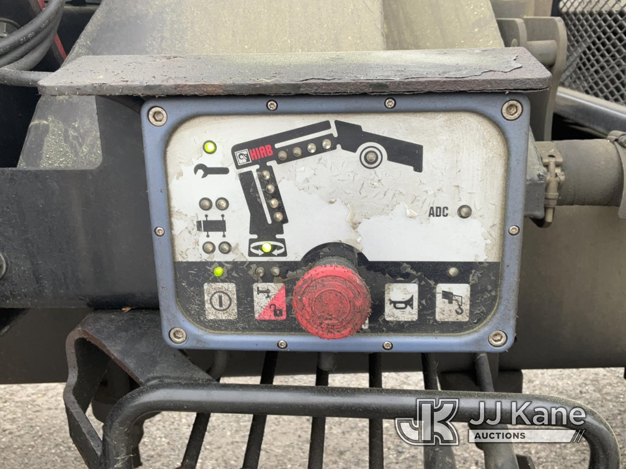 (Plymouth Meeting, PA) Hiab XS B-3 122, Knuckleboom Crane mounted behind cab on 2014 Freightliner M2