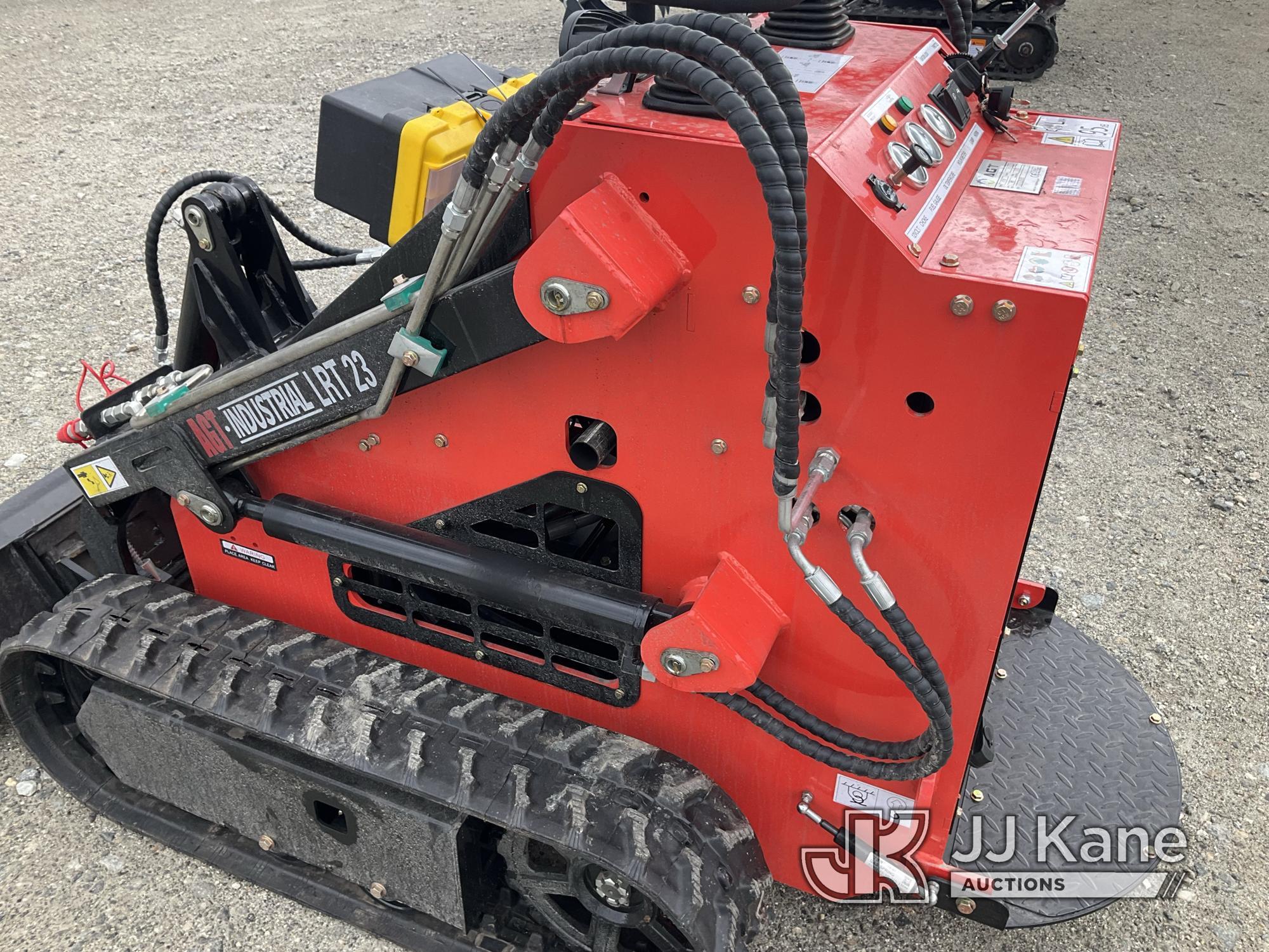 (Shrewsbury, MA) 2024 Agrotk LRT23 Walk-Behind Crawler Skid Steer Loader New/Unused) (Not Running, F