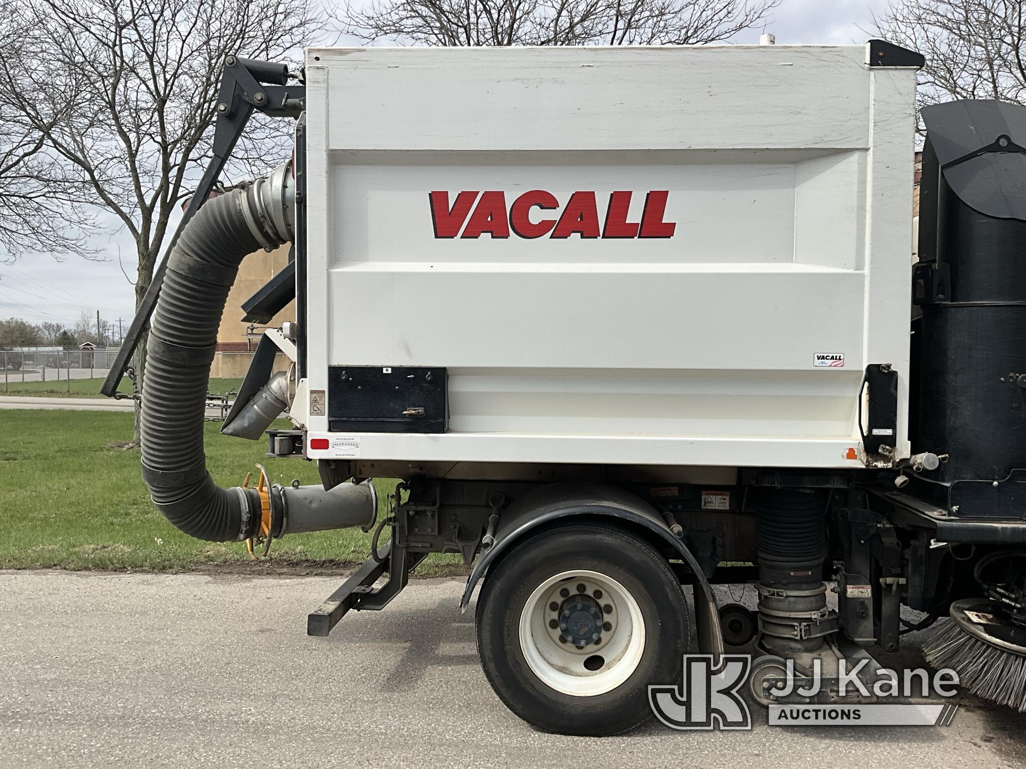 (Mount Pleasant, MI) Vacall AS-13 All sweep, rear mounted on 2013 Freightliner M2 106 Sweeper Runs,