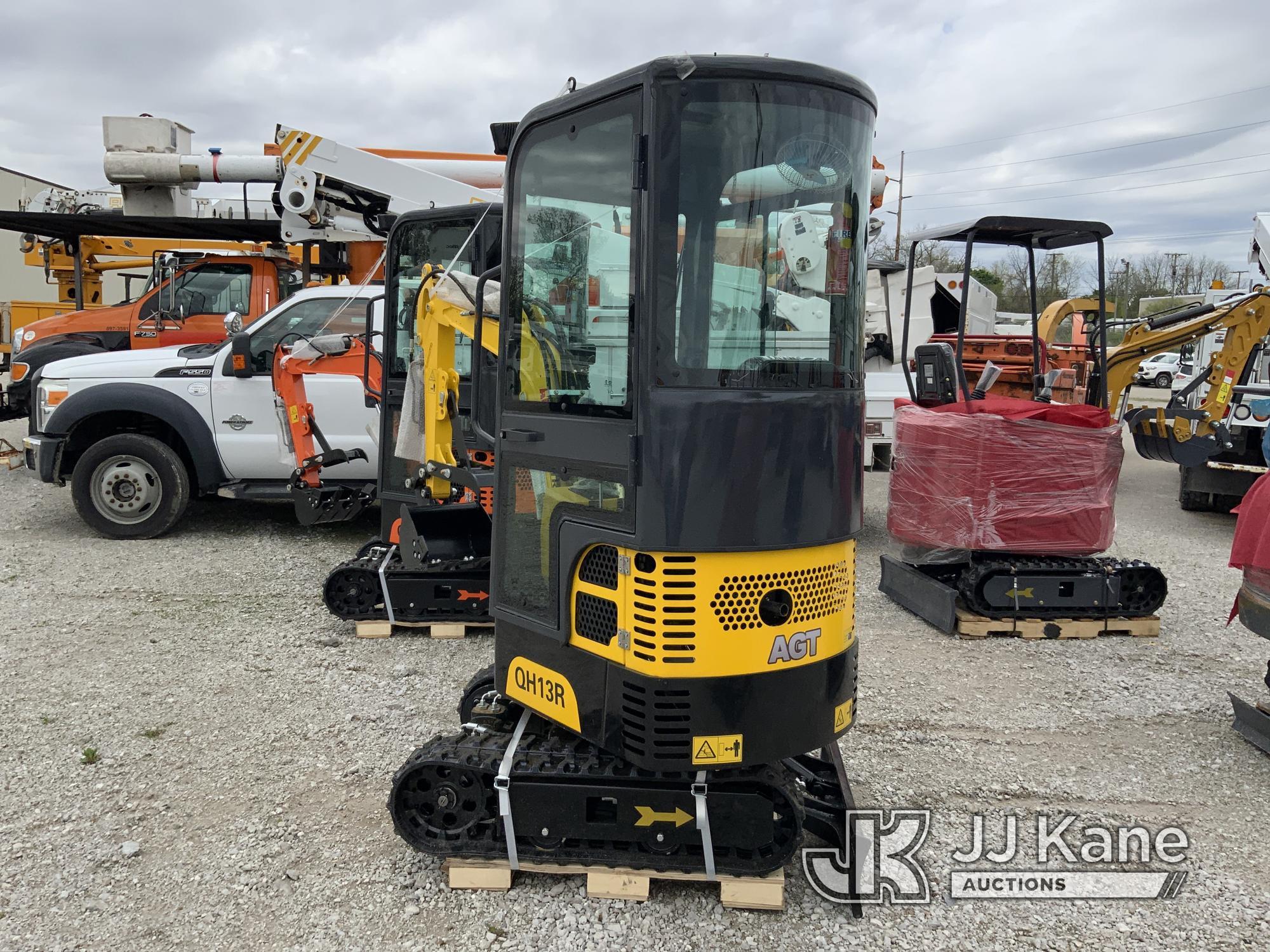 (Fort Wayne, IN) 2024 AGT QH13R Mini Hydraulic Excavator New) (Condition Unknown