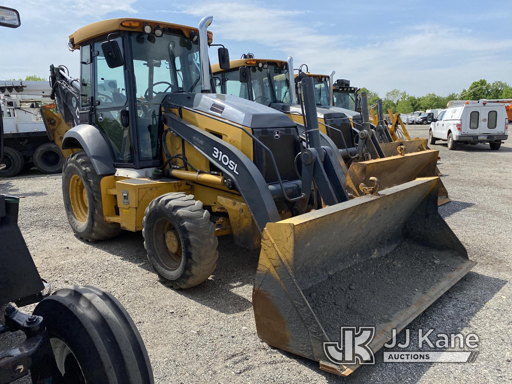 (Plymouth Meeting, PA) 2017 John Deere 310SL 4x4 Tractor Loader Backhoe No Title) (Runs & Moves, Bad