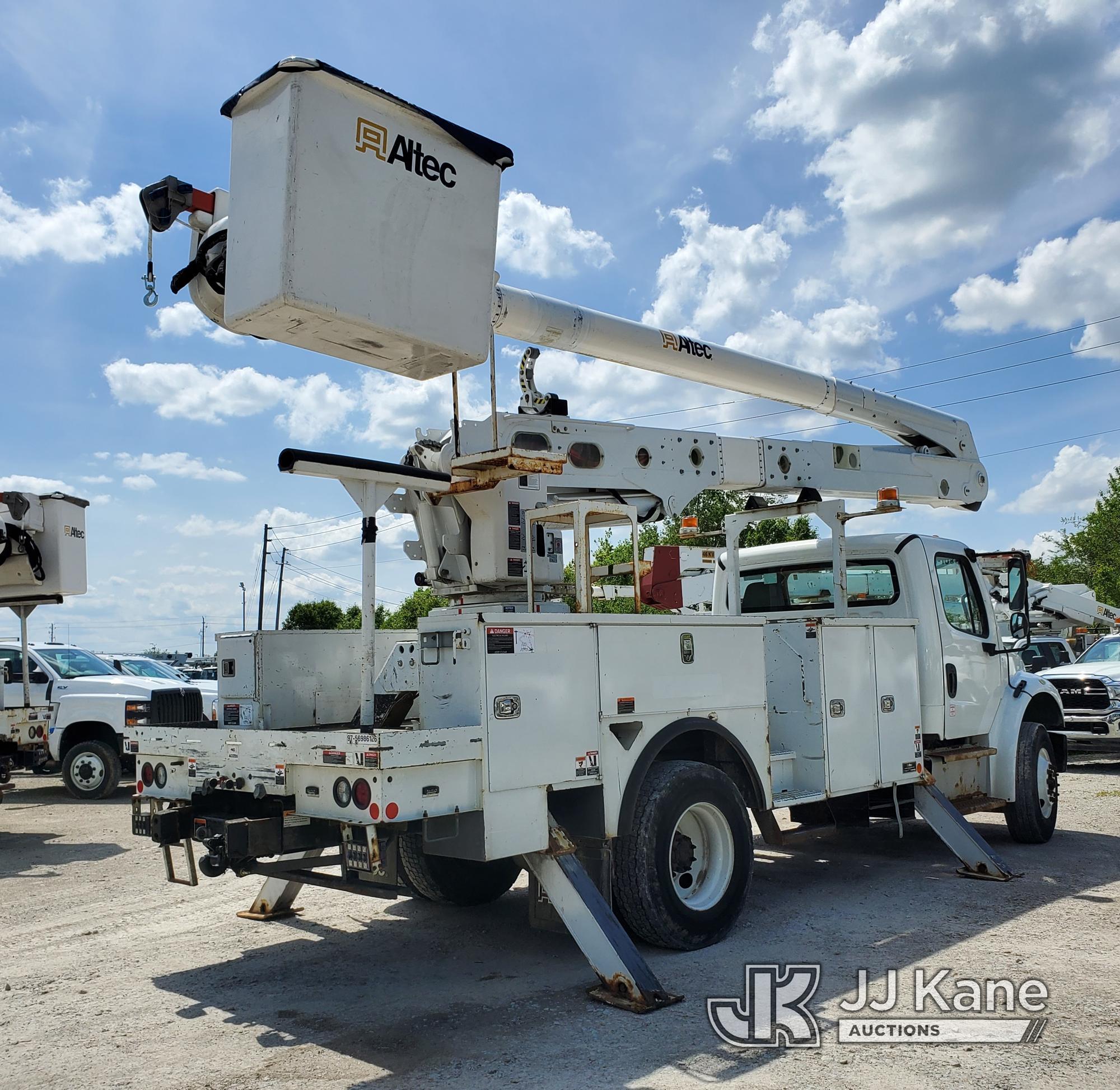 (Indianapolis, IN) Altec AA55, Material Handling Bucket Truck rear mounted on 2019 Freightliner M2 U