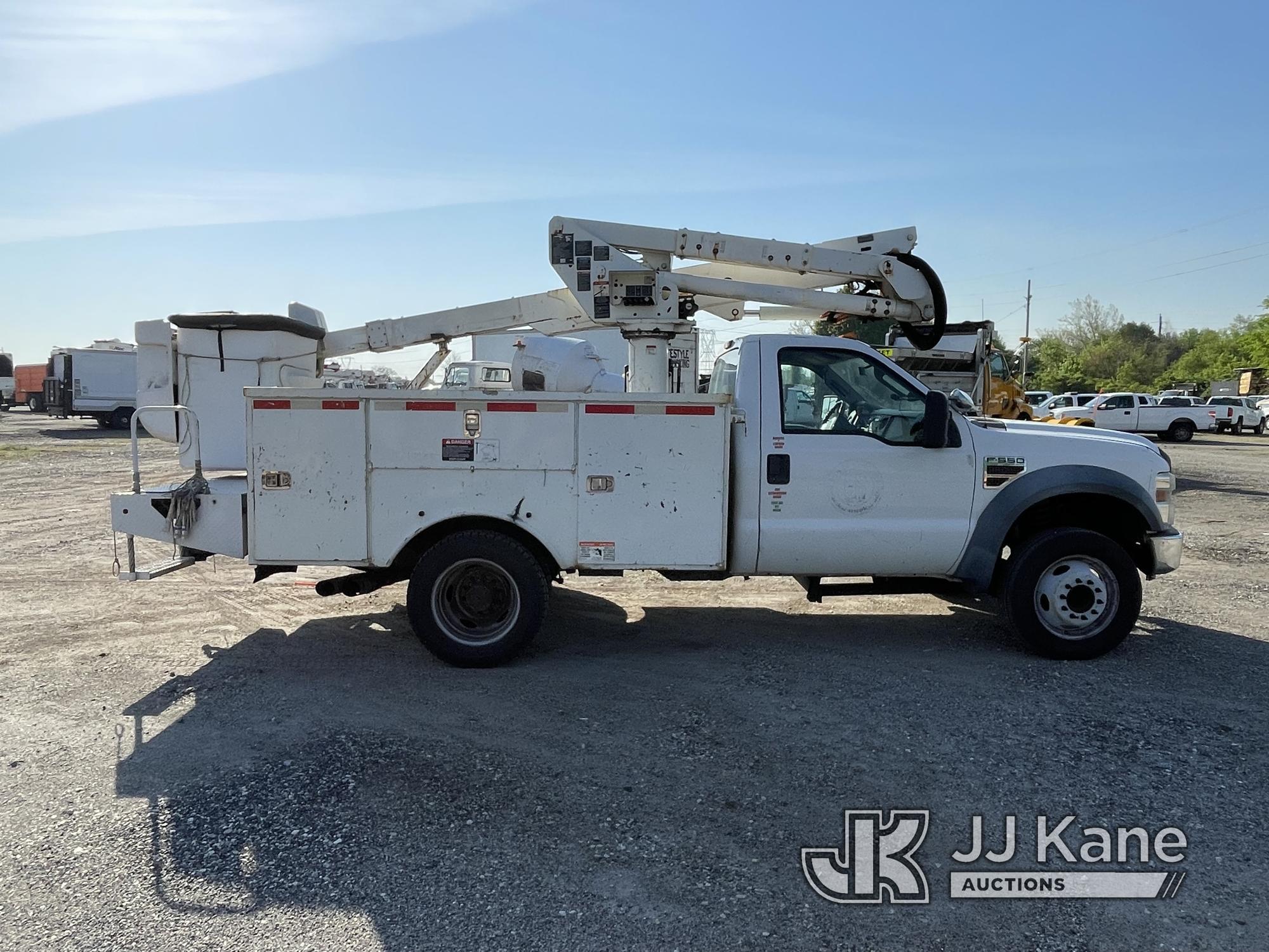 (Plymouth Meeting, PA) Altec AT37G, Articulating & Telescopic Bucket Truck mounted behind cab on 201