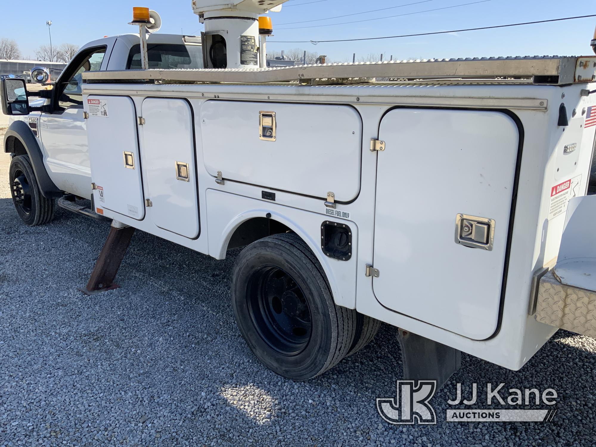 (Fort Wayne, IN) Versalift VST236I01, Articulating & Telescopic Bucket Truck mounted behind cab on 2