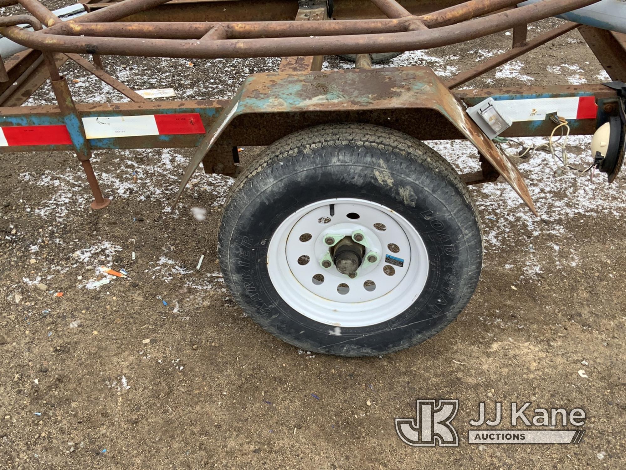 (Charlotte, MI) 1992 Assembled Coil Pipe Trailer Broken Tongue Jack