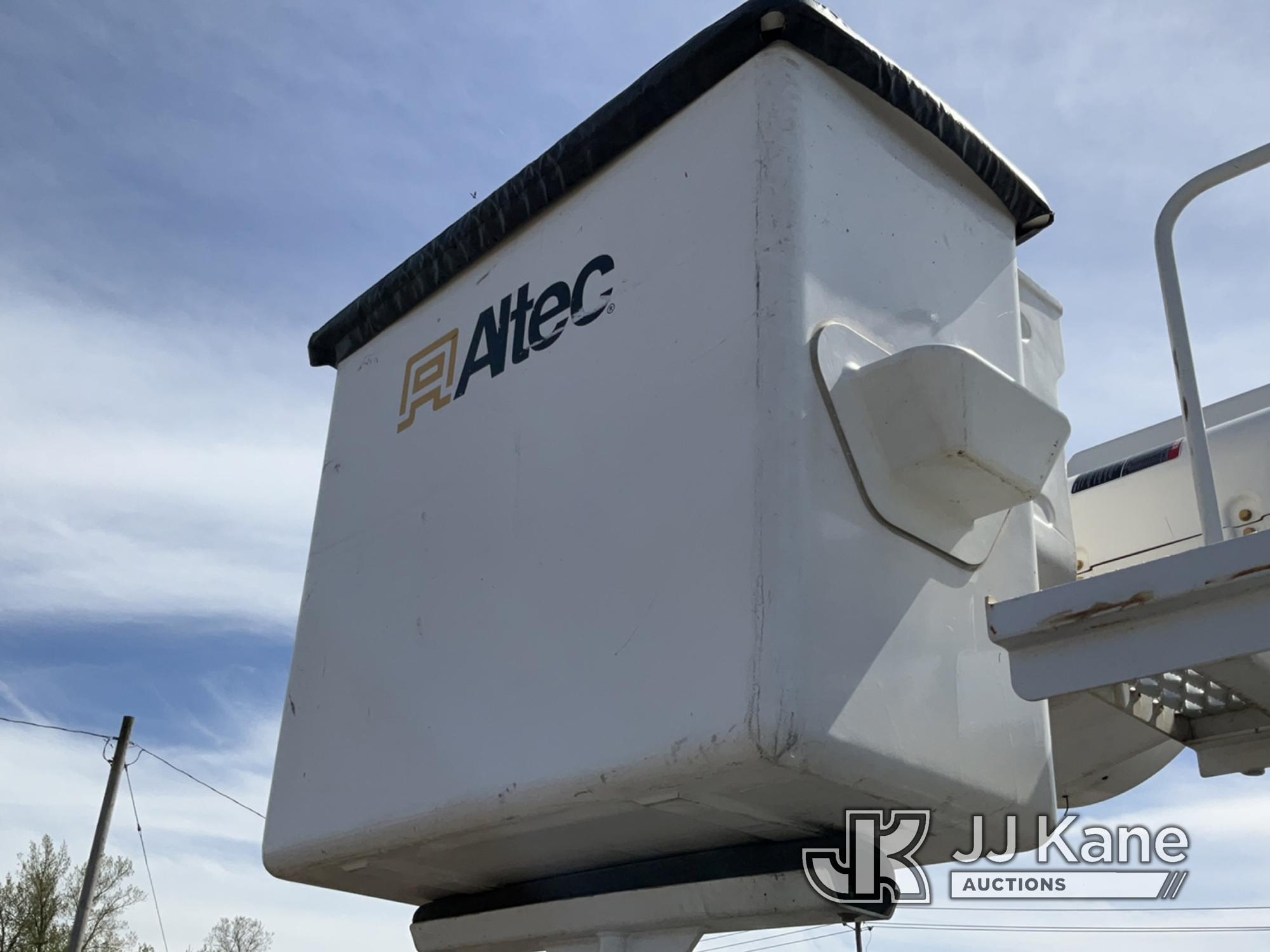 (Rome, NY) Altec AA55, Material Handling Bucket Truck rear mounted on 2018 International 4300 Utilit