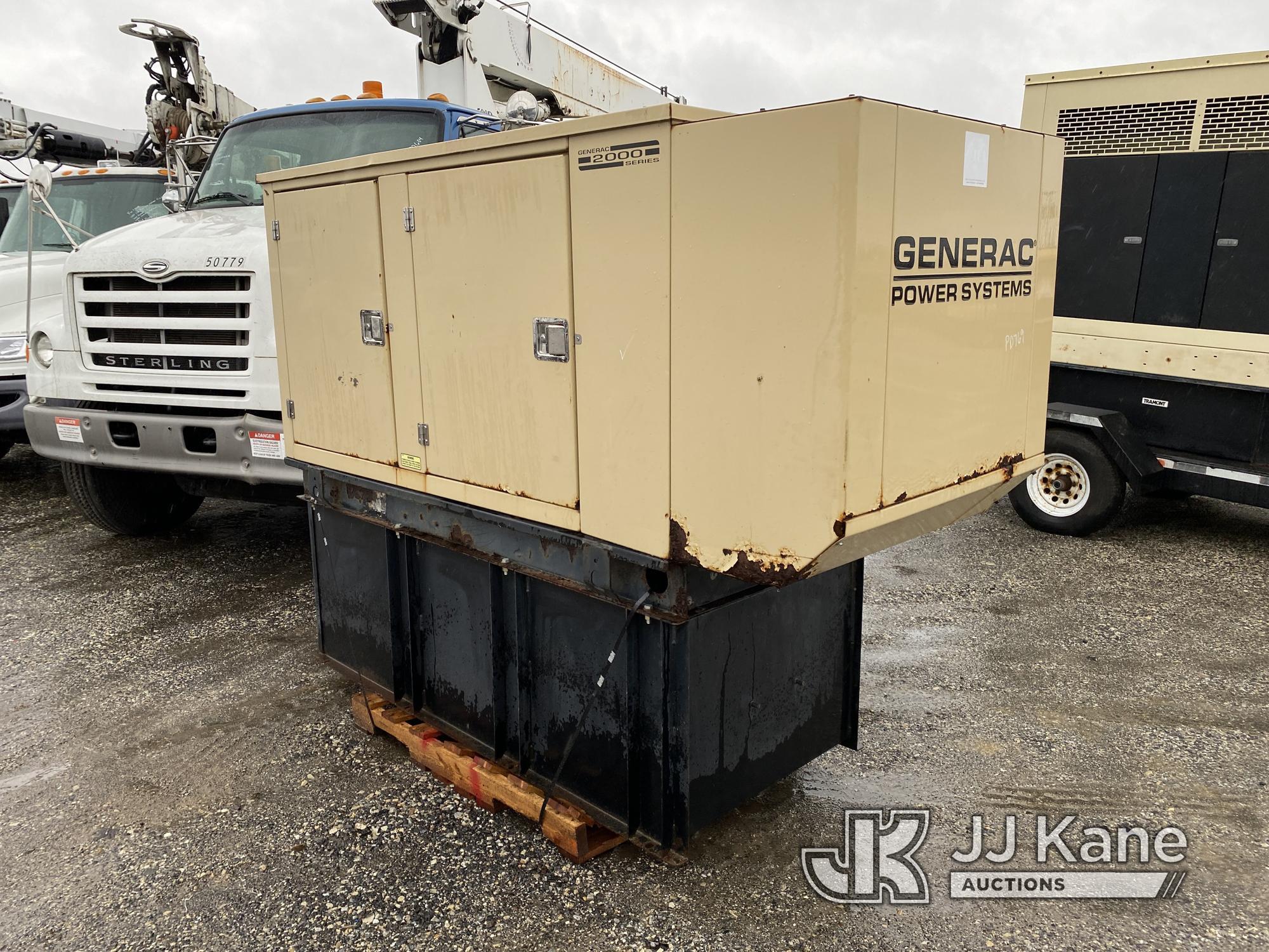 (Plymouth Meeting, PA) Generac 2782910100 Generator, Skid Mtd. Runs, Rust Damage