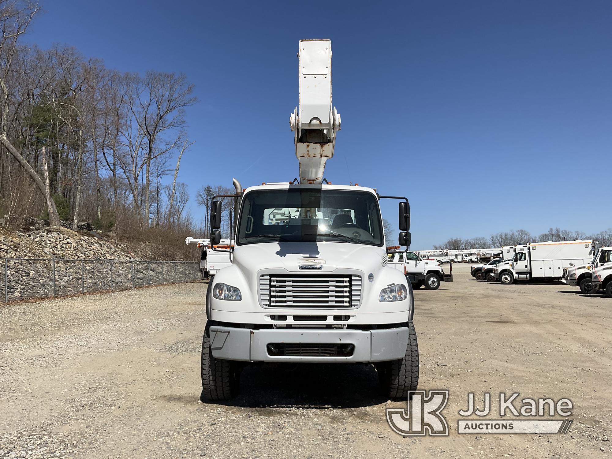 (Shrewsbury, MA) Altec A77-TE93, Articulating & Telescopic Material Handling Bucket Truck rear mount