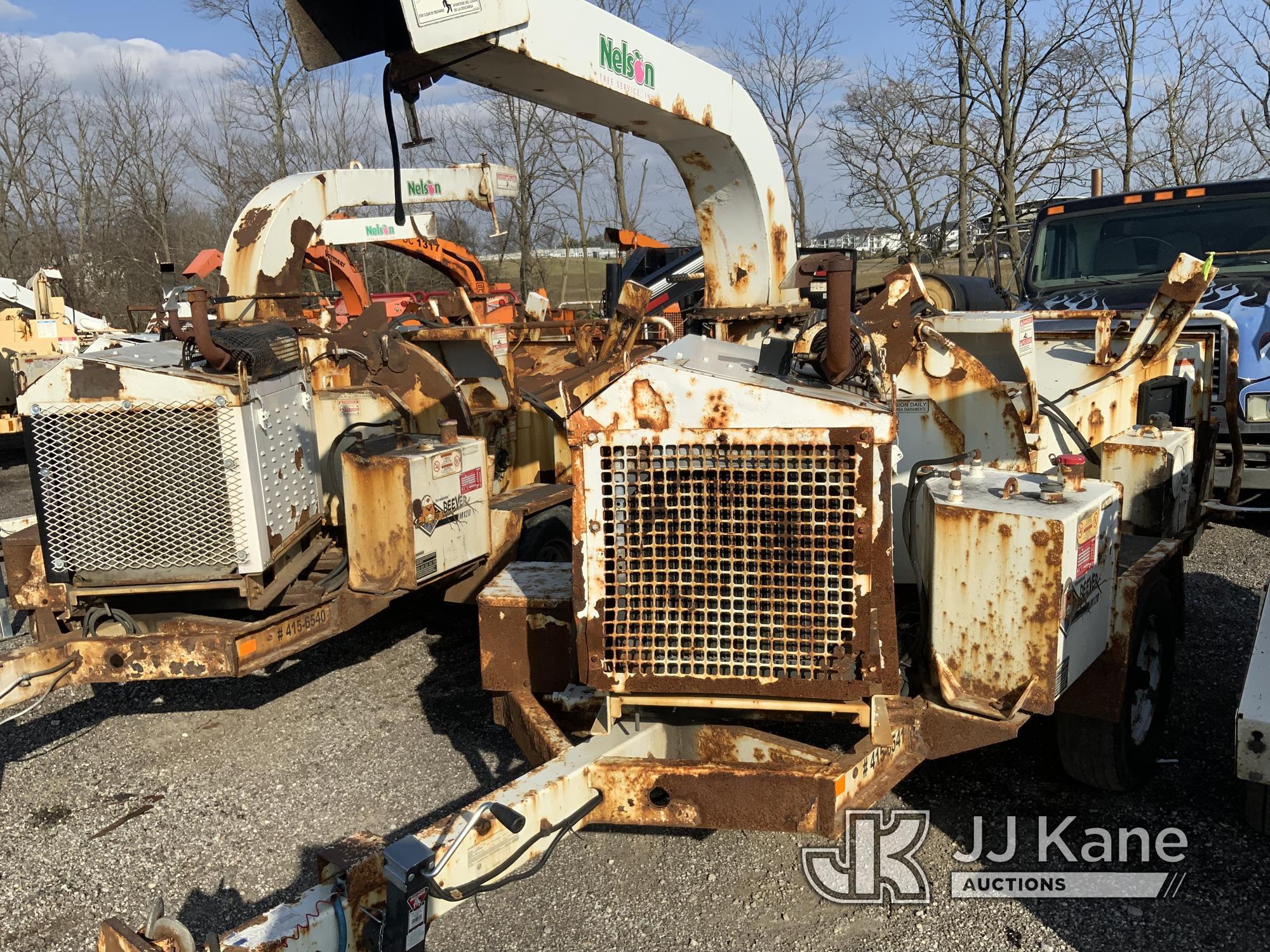 (Ashland, OH) 2016 Morbark M12D Chipper (12in Drum), trailer mtd. NO TITLE) (Not Running, Condition