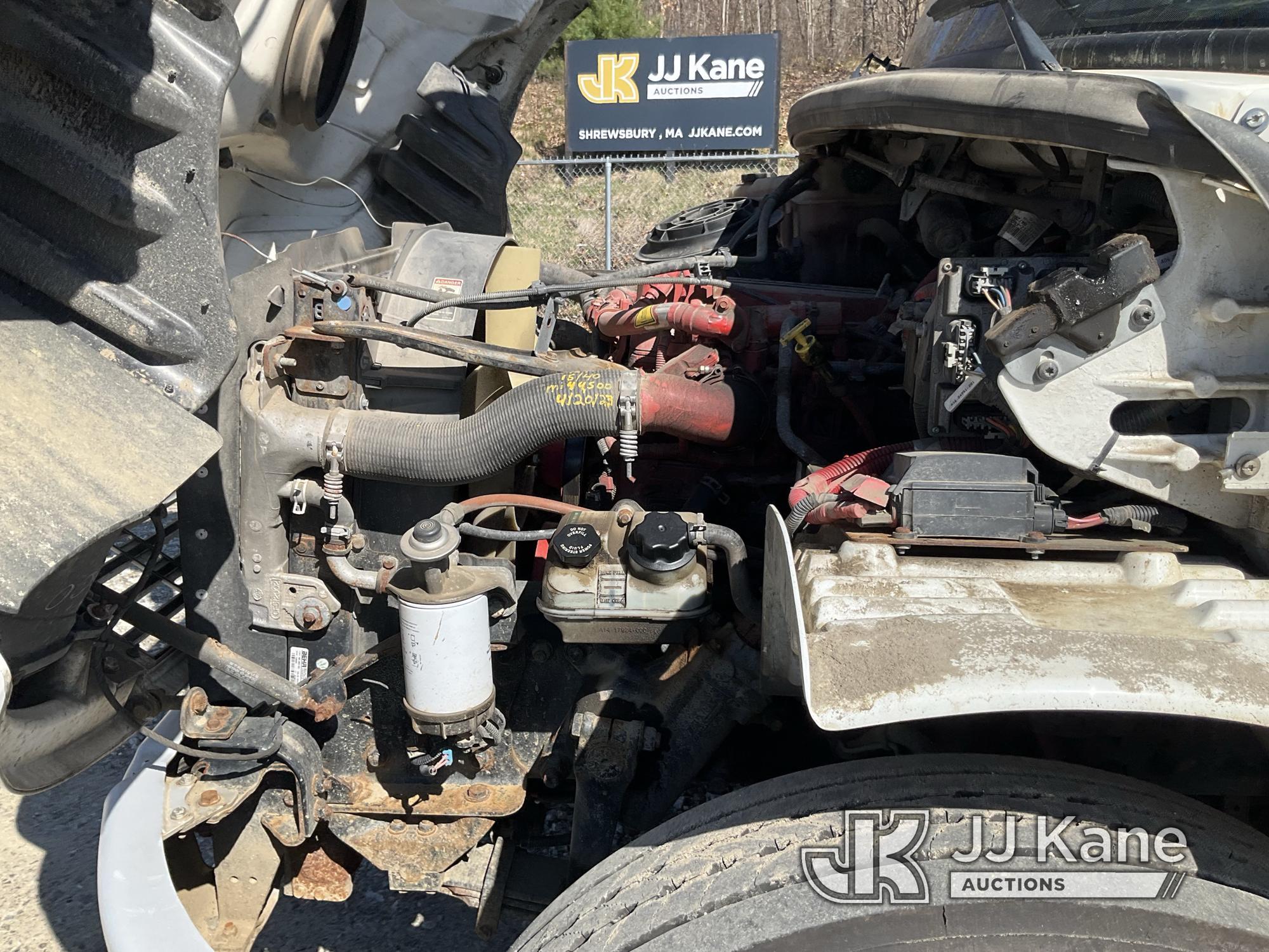 (Shrewsbury, MA) Altec DC47-TR, Digger Derrick rear mounted on 2017 Freightliner M2 106 Flatbed/Util