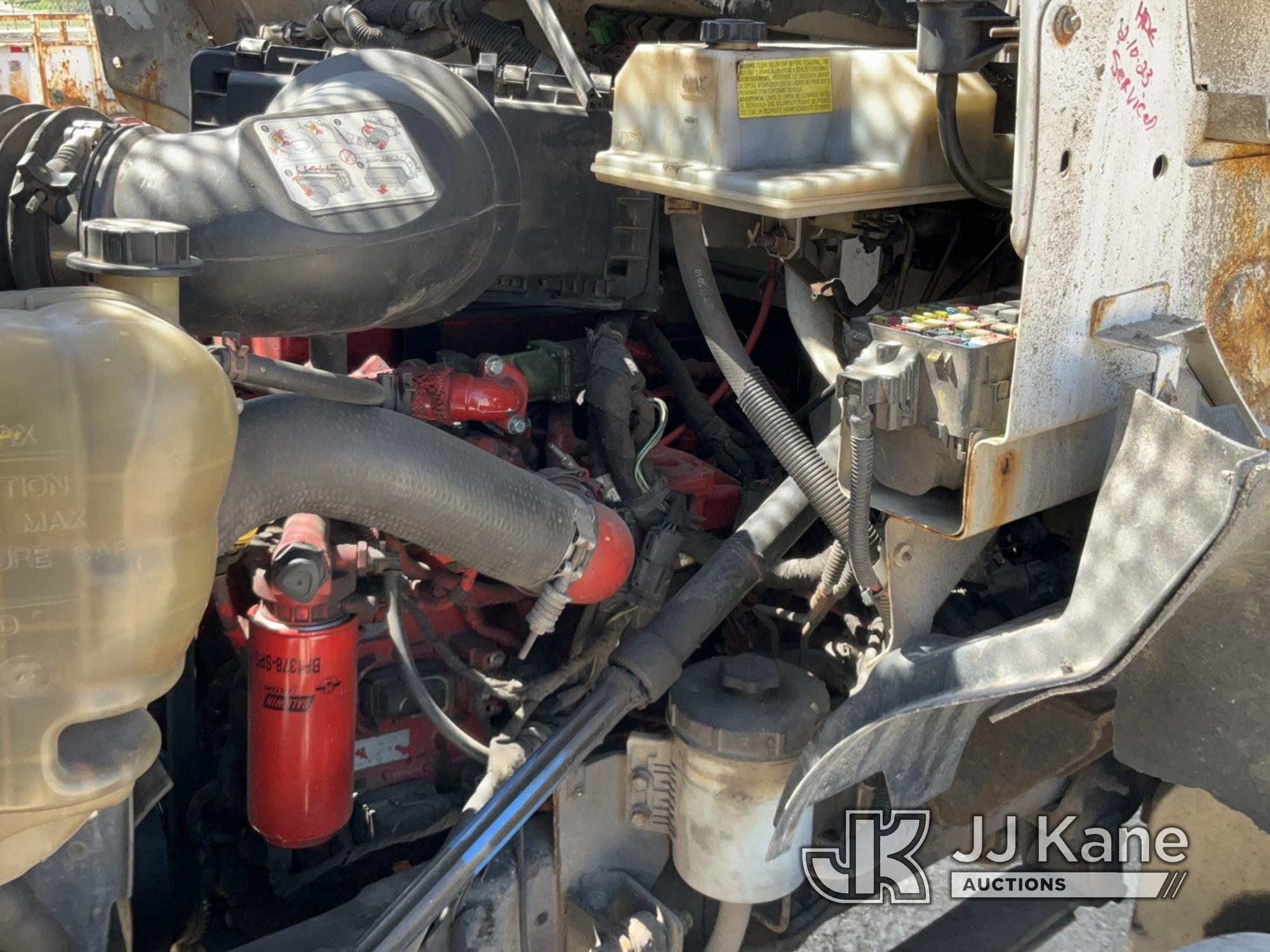 (Charlotte, MI) Altec LR756, Over-Center Bucket Truck mounted behind cab on 2013 Ford F750 Chipper D