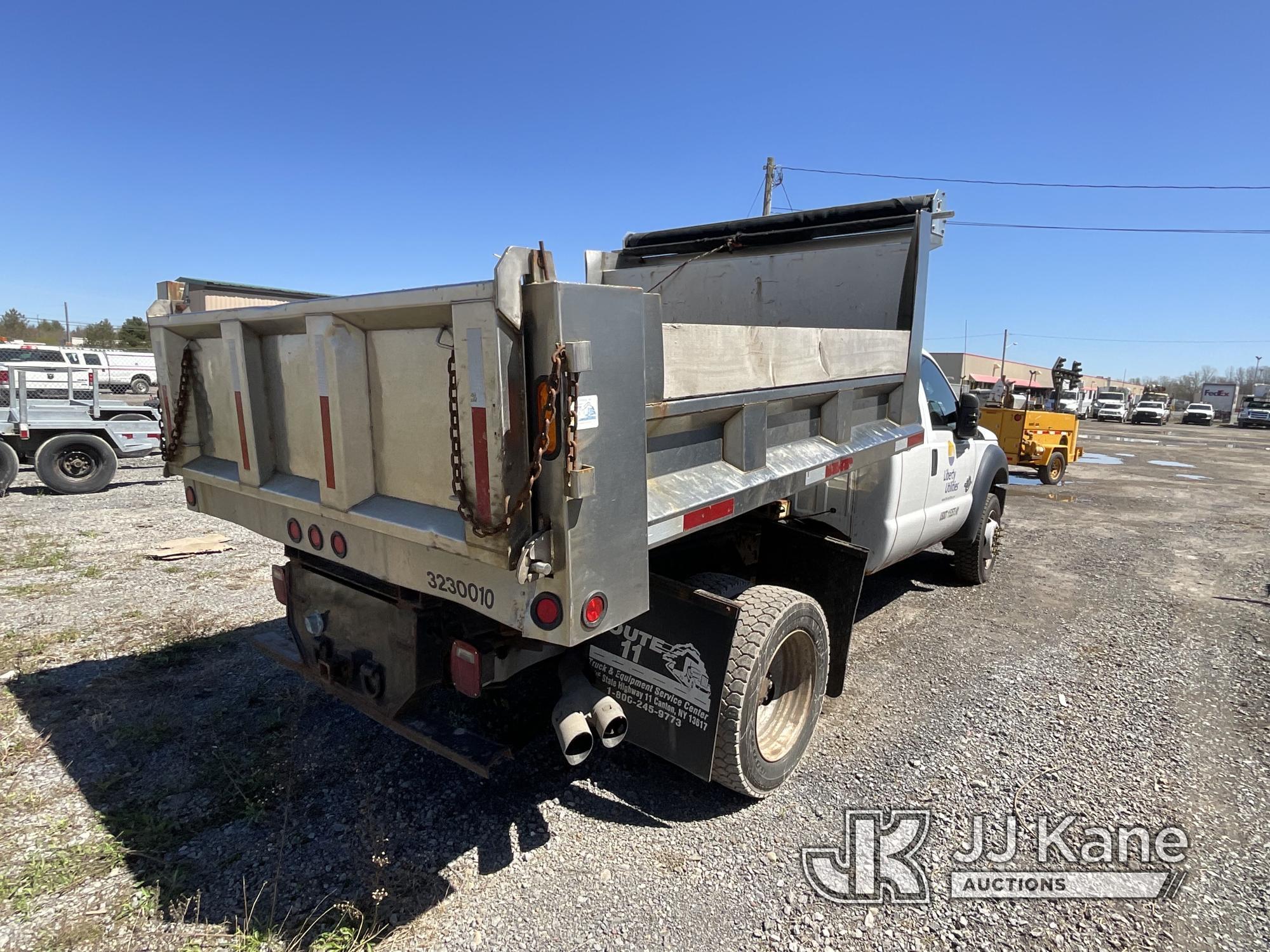 (Rome, NY) 2011 Ford F550 4x4 Dump Truck Runs, no transfer case, does not move, no trans, check engi