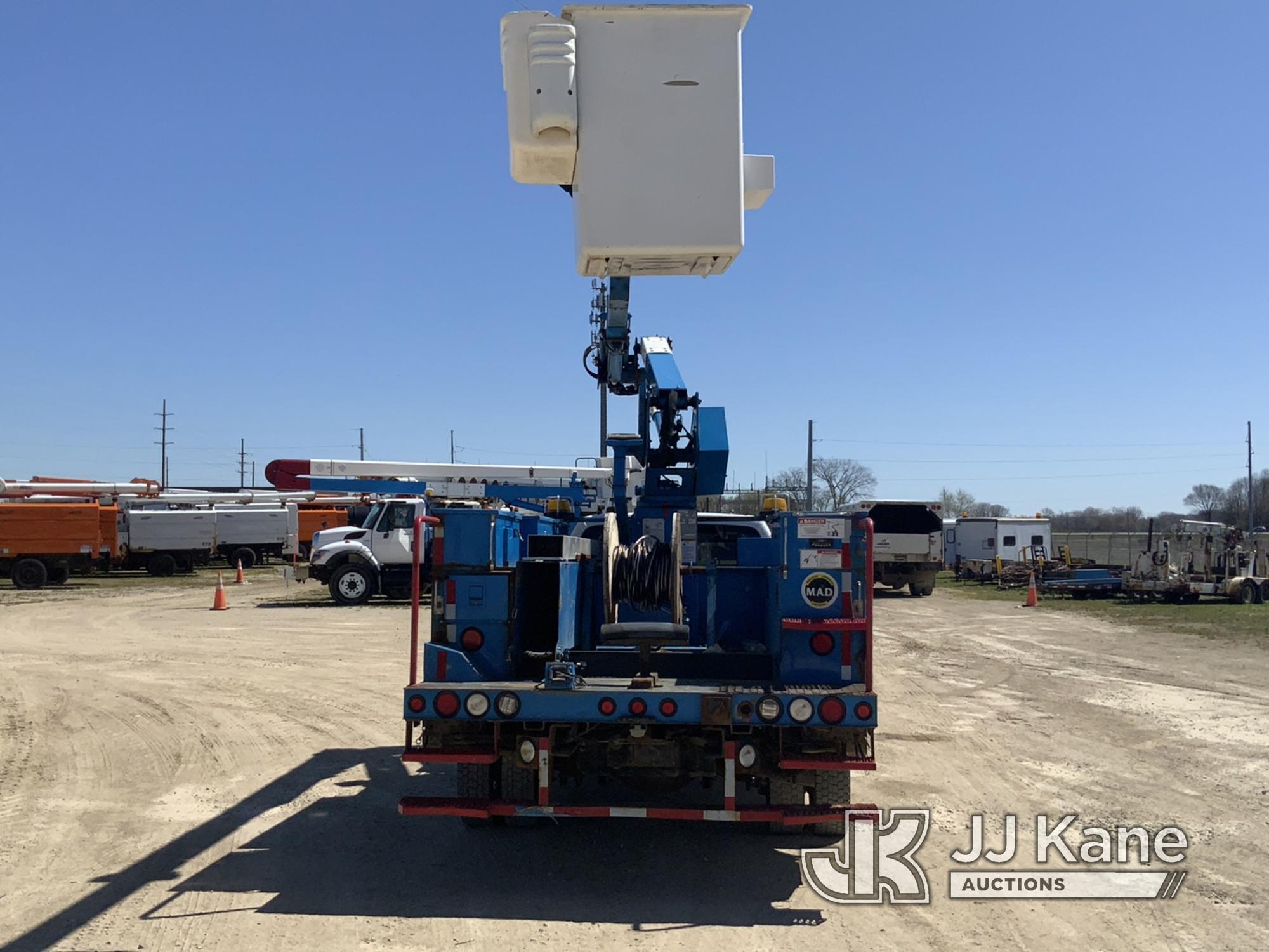 (Charlotte, MI) HiRanger LT38, Articulating & Telescopic Bucket Truck mounted behind cab on 2015 For