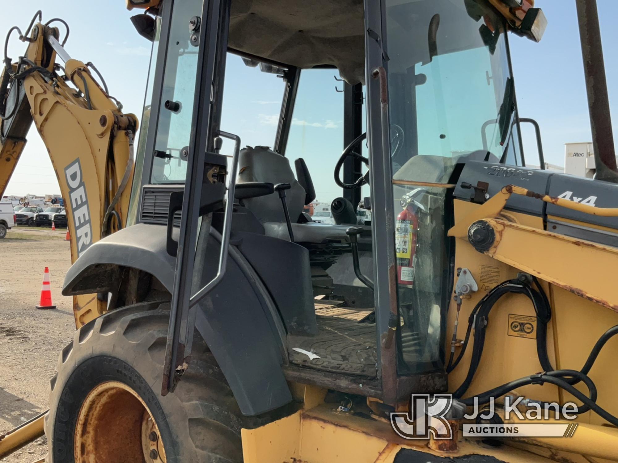 (Charlotte, MI) 2002 John Deere 310G 4X4 Tractor Loader Extendahoe Runs, Moves, Operates, Rust, Pass