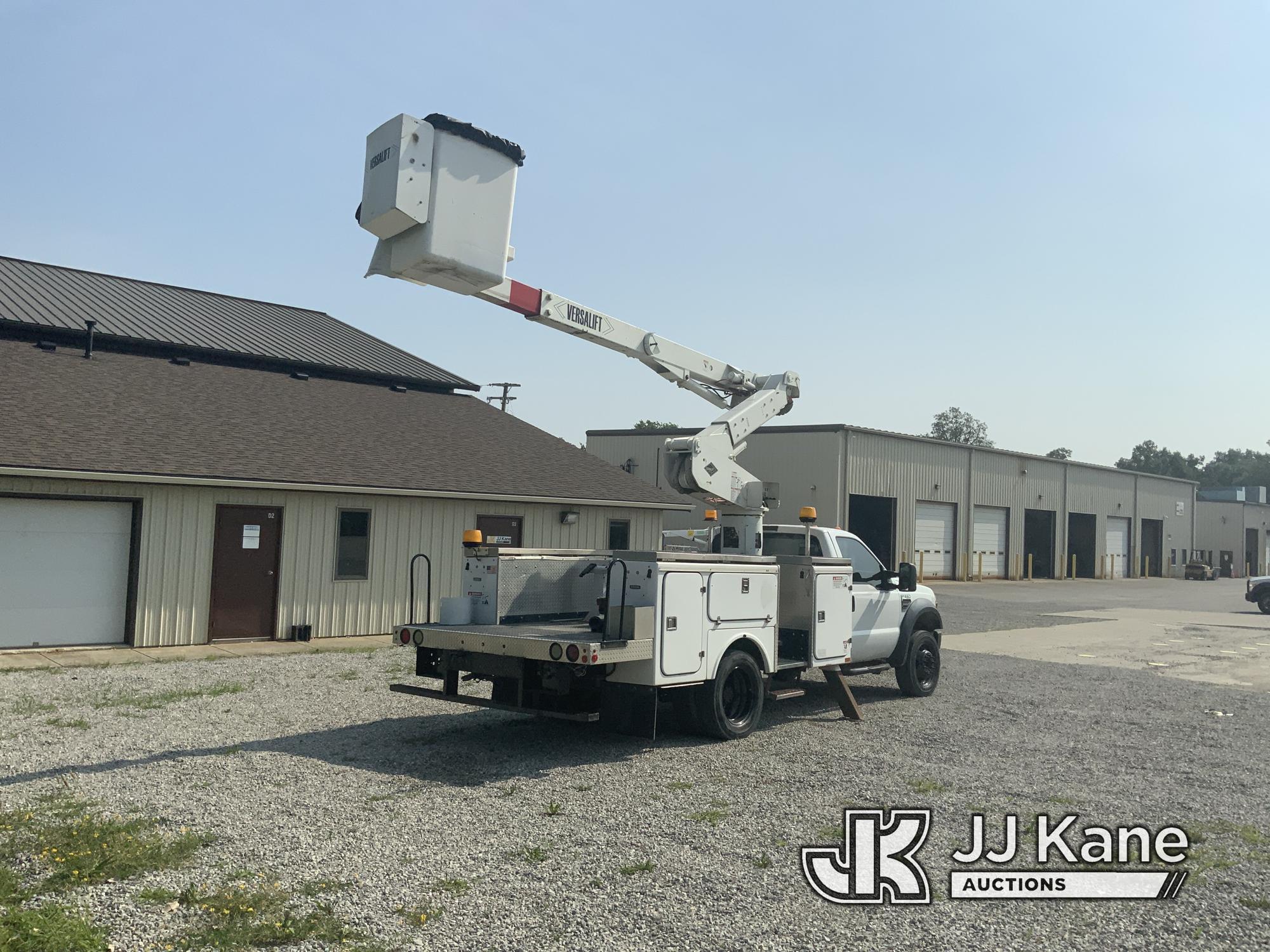 (Fort Wayne, IN) Versalift VST236I01, Articulating & Telescopic Bucket Truck mounted behind cab on 2