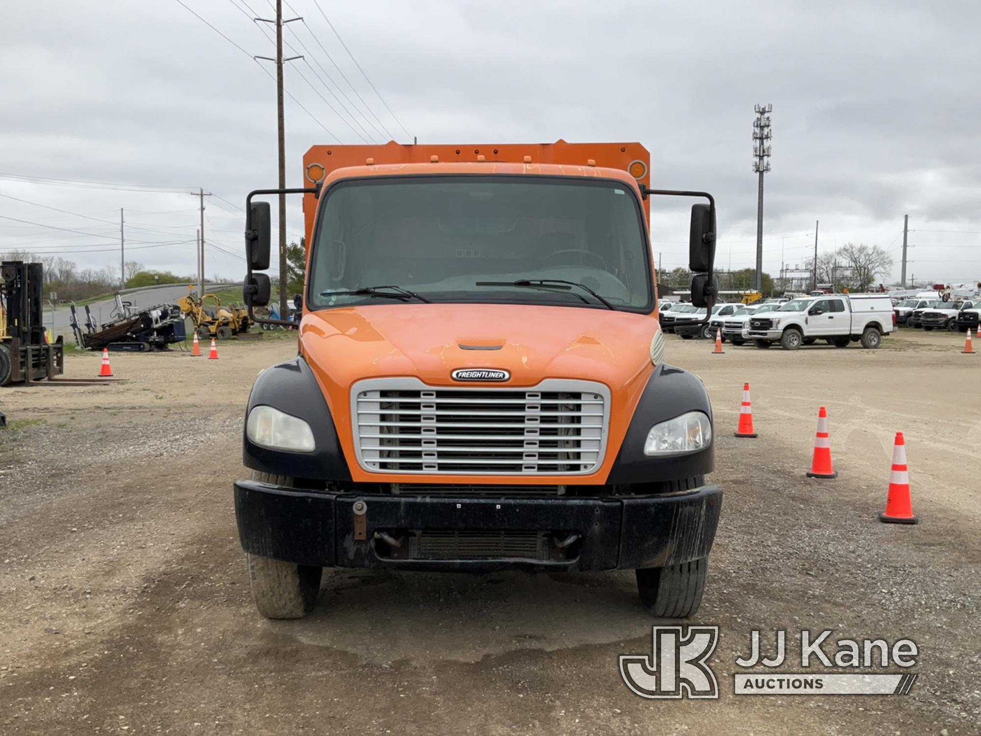 (Charlotte, MI) 2011 Freightliner M2 Chipper Dump Truck Runs, Moves, PTO Engages, Dump Control Stuck