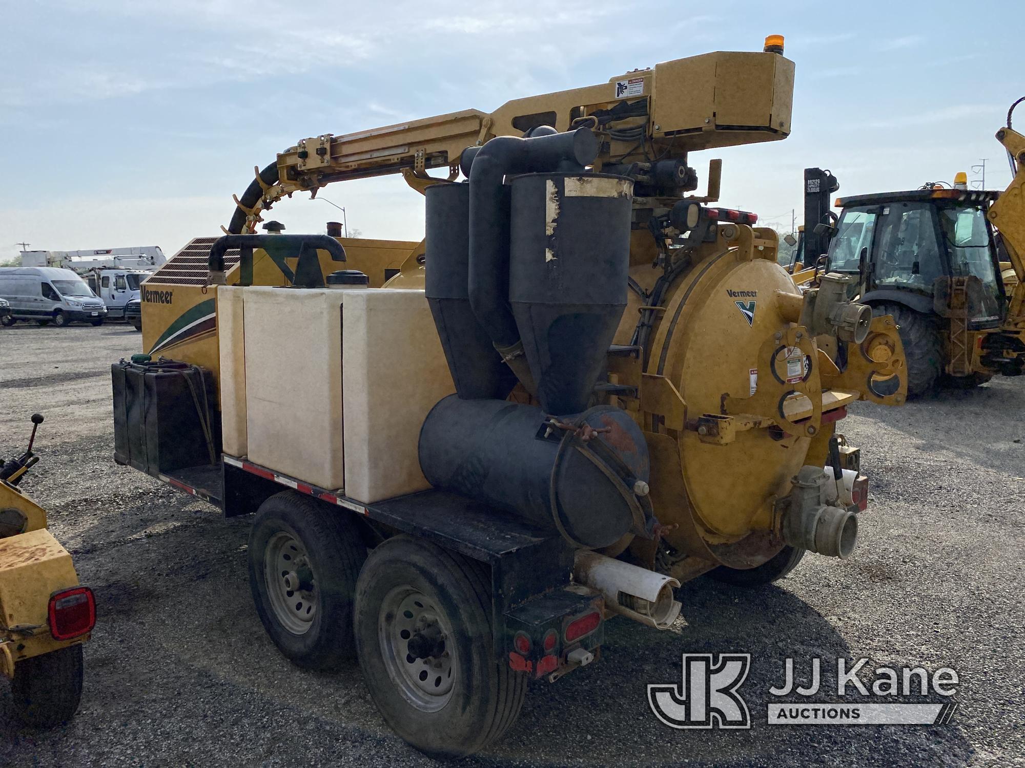 (Plymouth Meeting, PA) 2018 Vermeer VX50-500 Vacuum Excavation Unit, Trailer Mtd. Runs, Not Charging