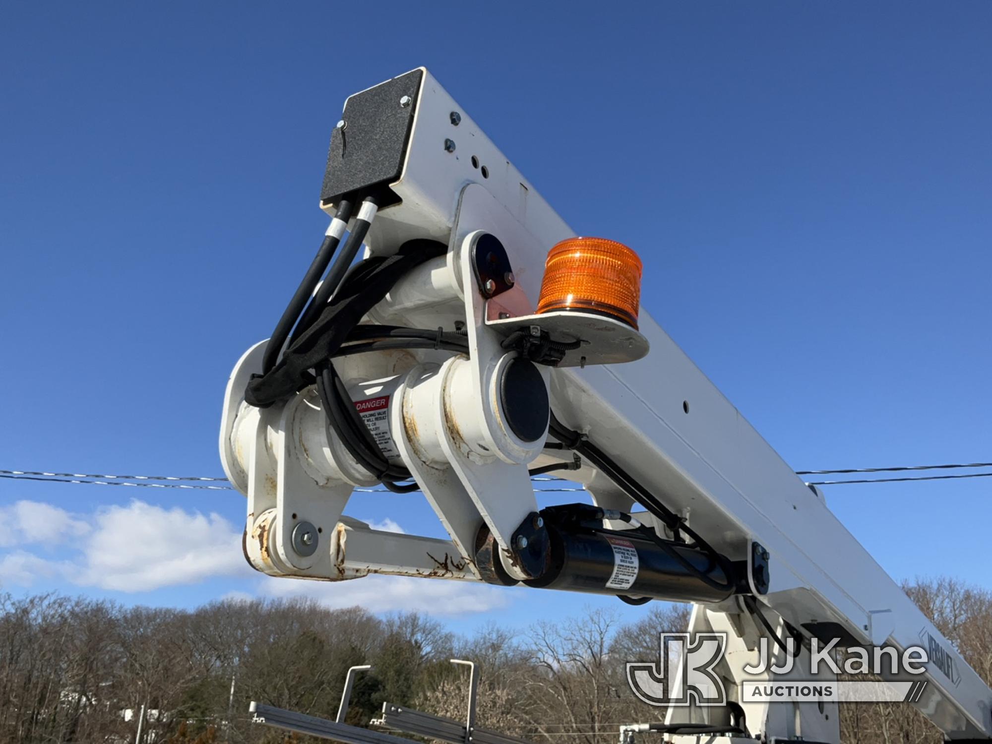 (Kings Park, NY) Versalift STP36NE, Articulating & Telescopic Non-Insulated Bucket Truck mounted beh