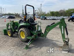 (Plymouth Meeting, PA) 2020 John Deere 2032 4x4 Mini Tractor Loader Backhoe Runs, Moves & Operates,