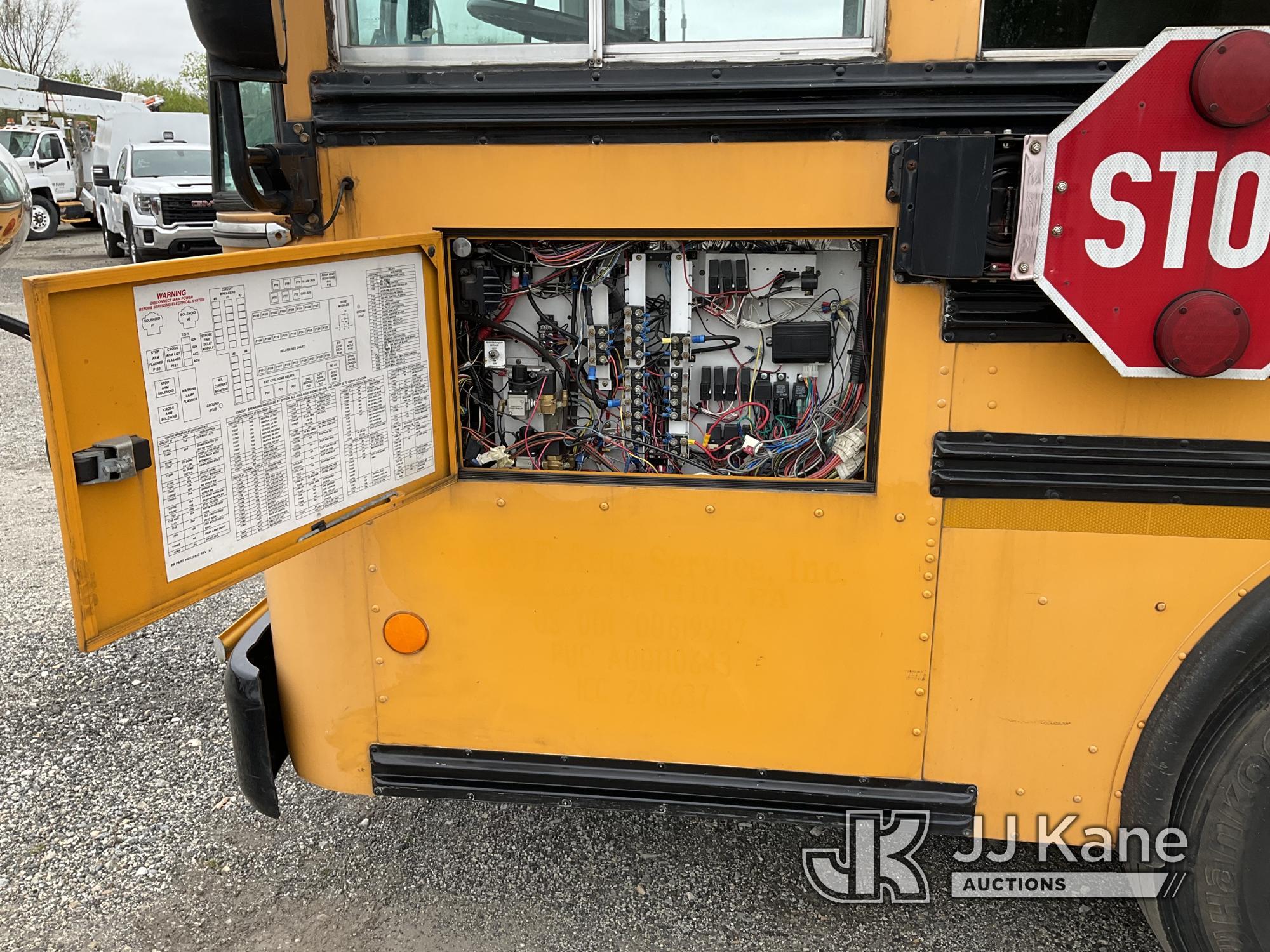 (Plymouth Meeting, PA) 2010 Blue Bird All American School Bus Runs & Moves, Body & Rust Damage