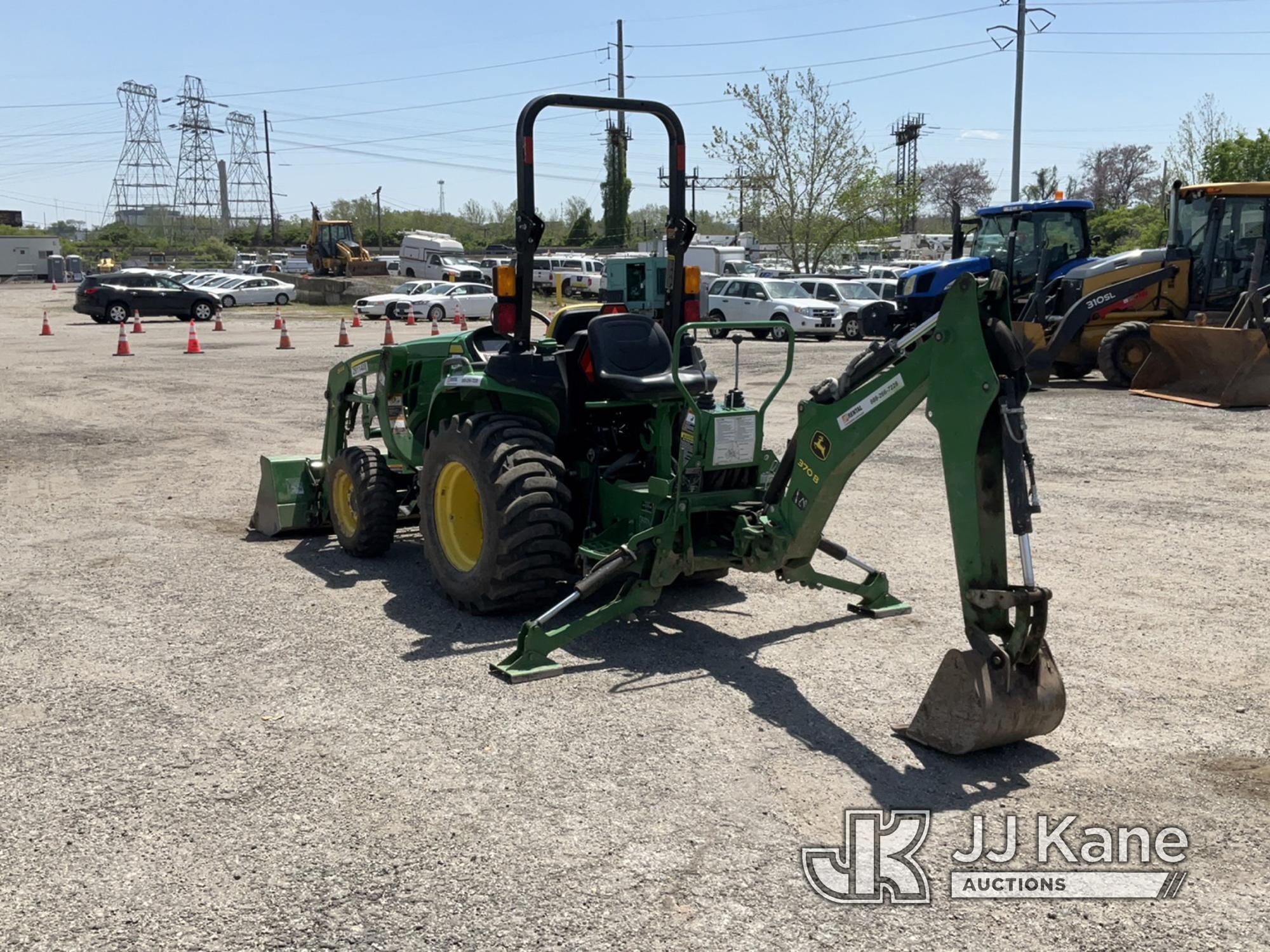 (Plymouth Meeting, PA) 2020 John Deere 3032E 4x4 Mini Utility Tractor Loader Backhoe Runs, Moves & O