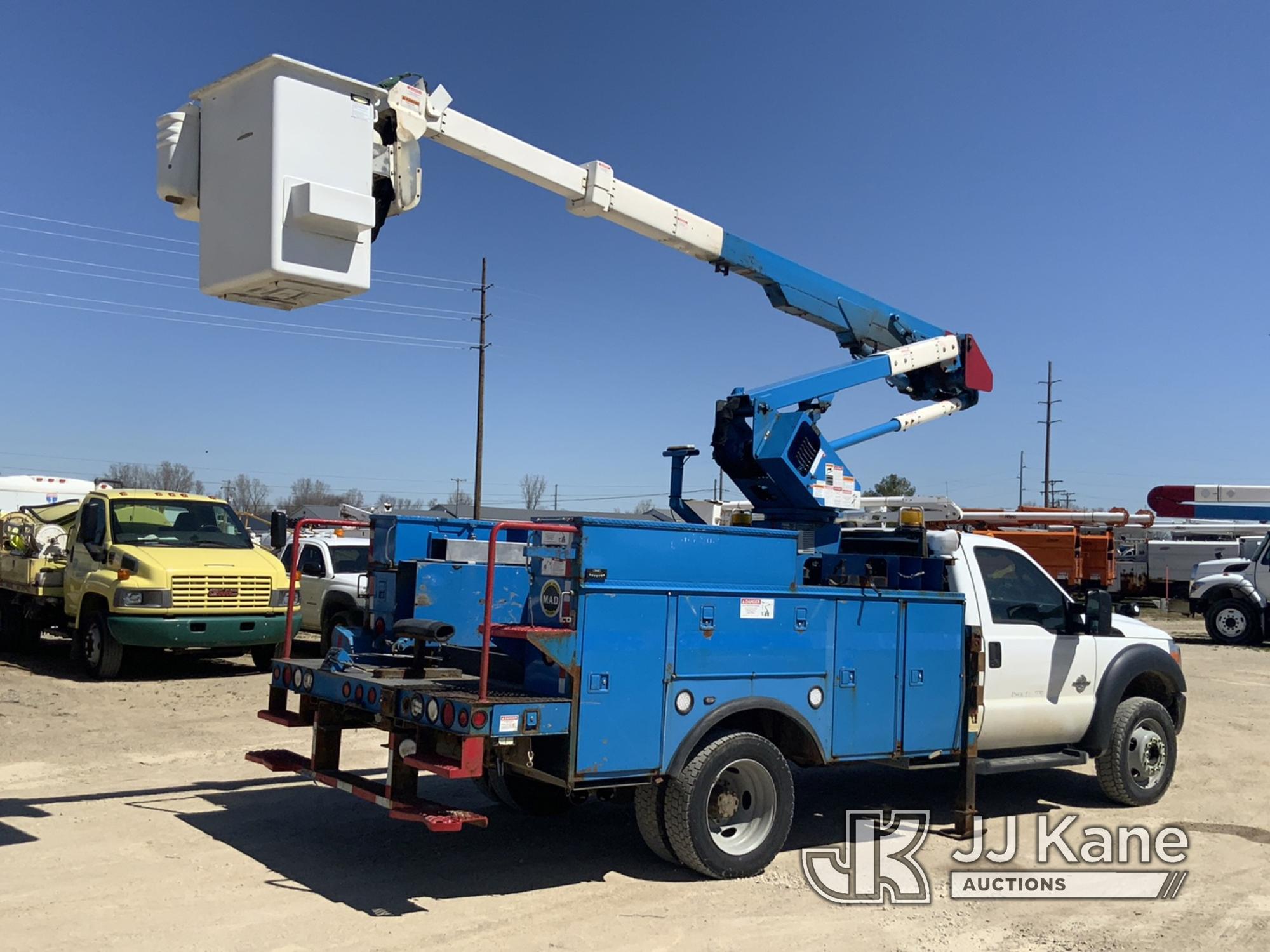 (Charlotte, MI) HiRanger LT38, Articulating & Telescopic Bucket Truck mounted behind cab on 2015 For