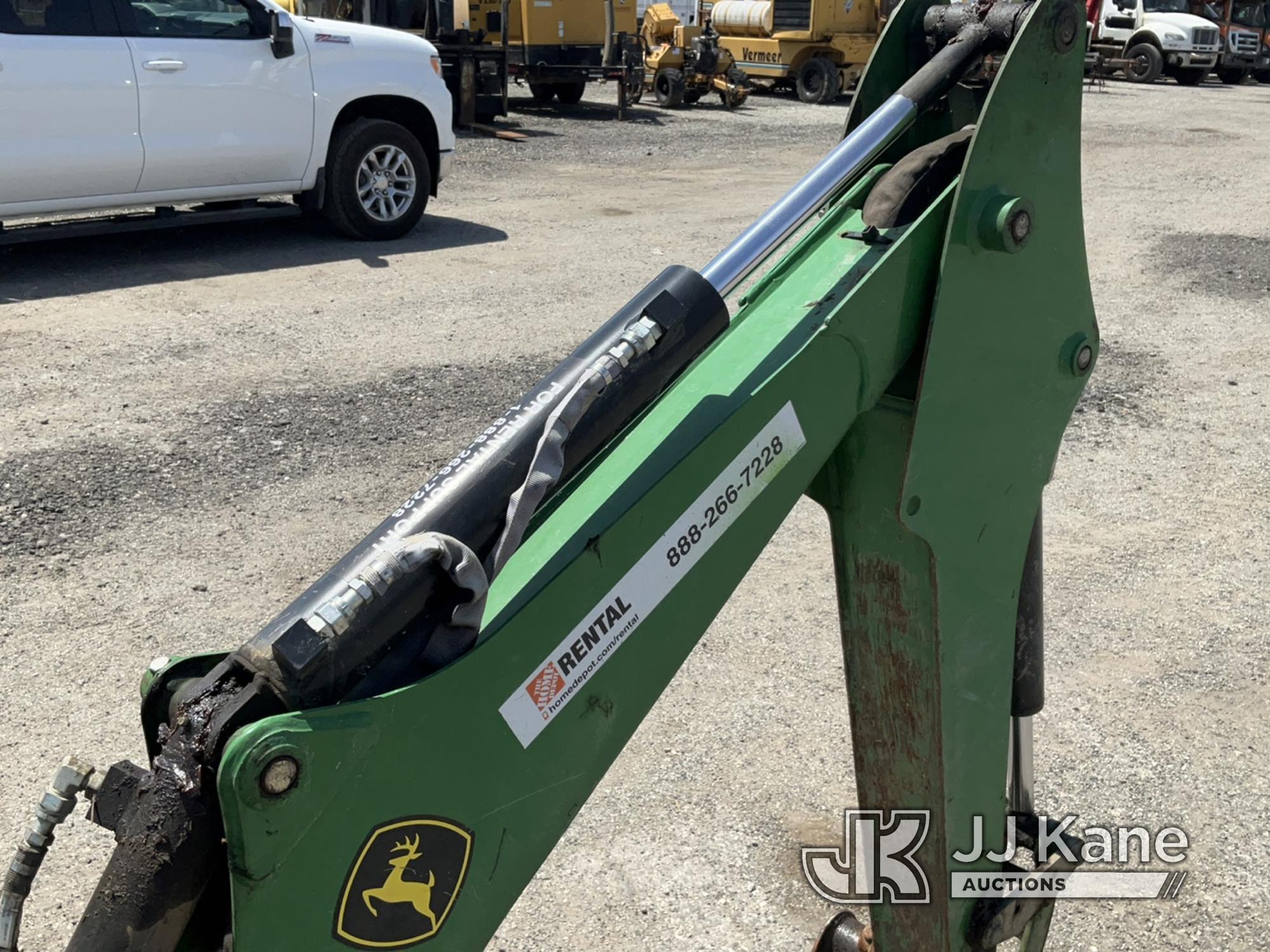 (Plymouth Meeting, PA) 2020 John Deere 3032E 4x4 Mini Utility Tractor Loader Backhoe Runs, Moves & O