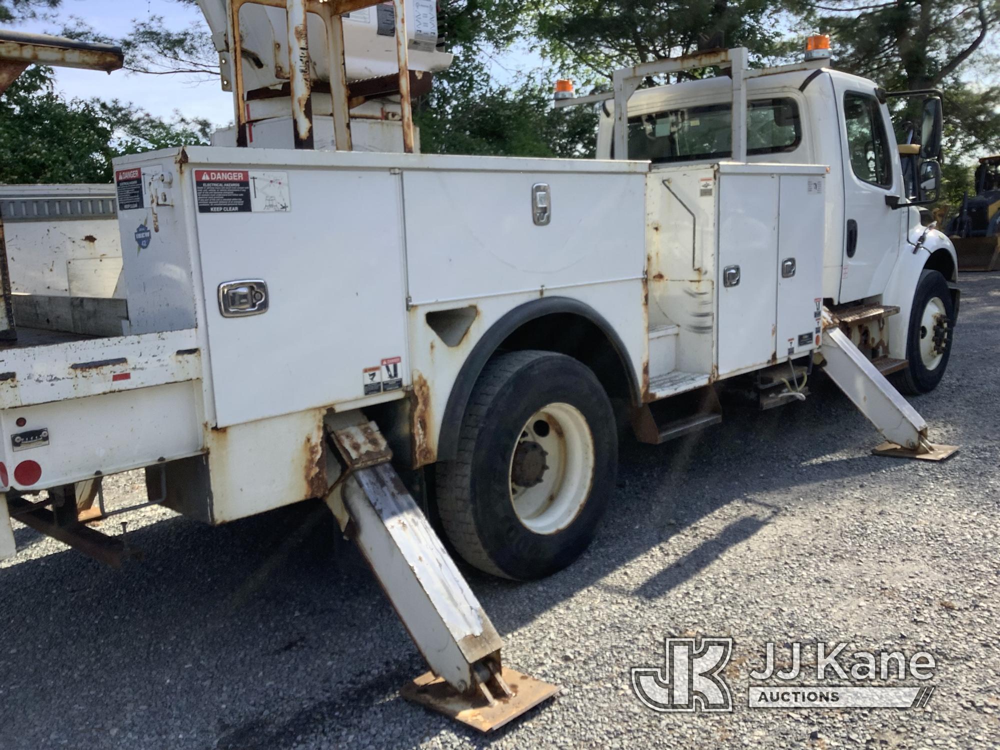 (Frederick, MD) Altec AM55, Over-Center Material Handling Bucket mounted on 2017 Freightliner M2 106