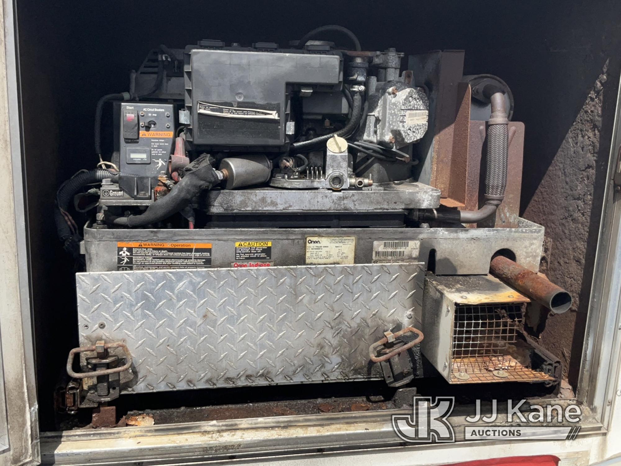 (Rome, NY) 2007 Techline Engineering 610FOT Fiber Optic Splicing Trailer Generator Not Running, Body