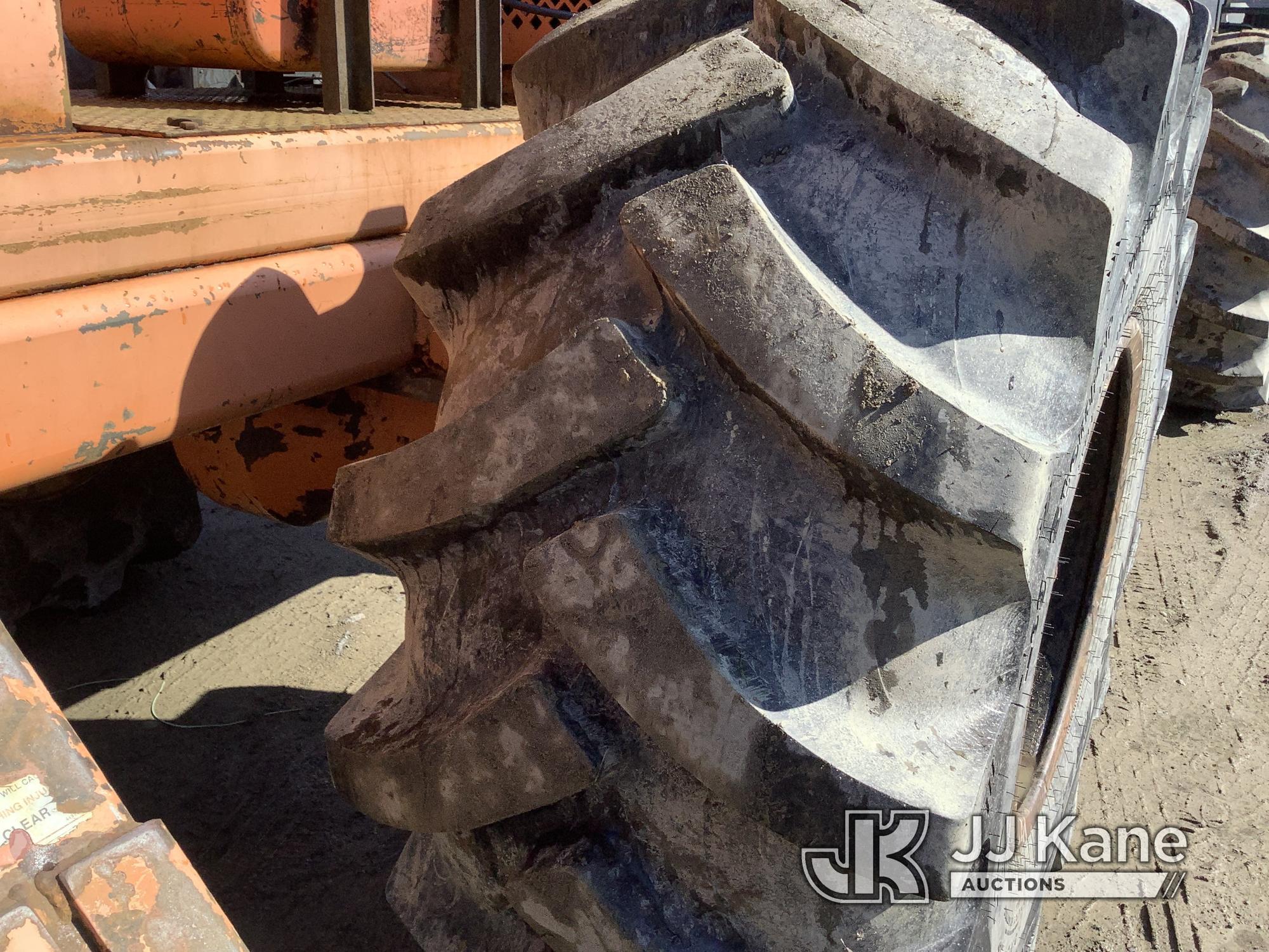 (Deposit, NY) Terex XT55, Over-Center Bucket Truck rear mounted on 1996 Timberjack 460 Rubber Tired