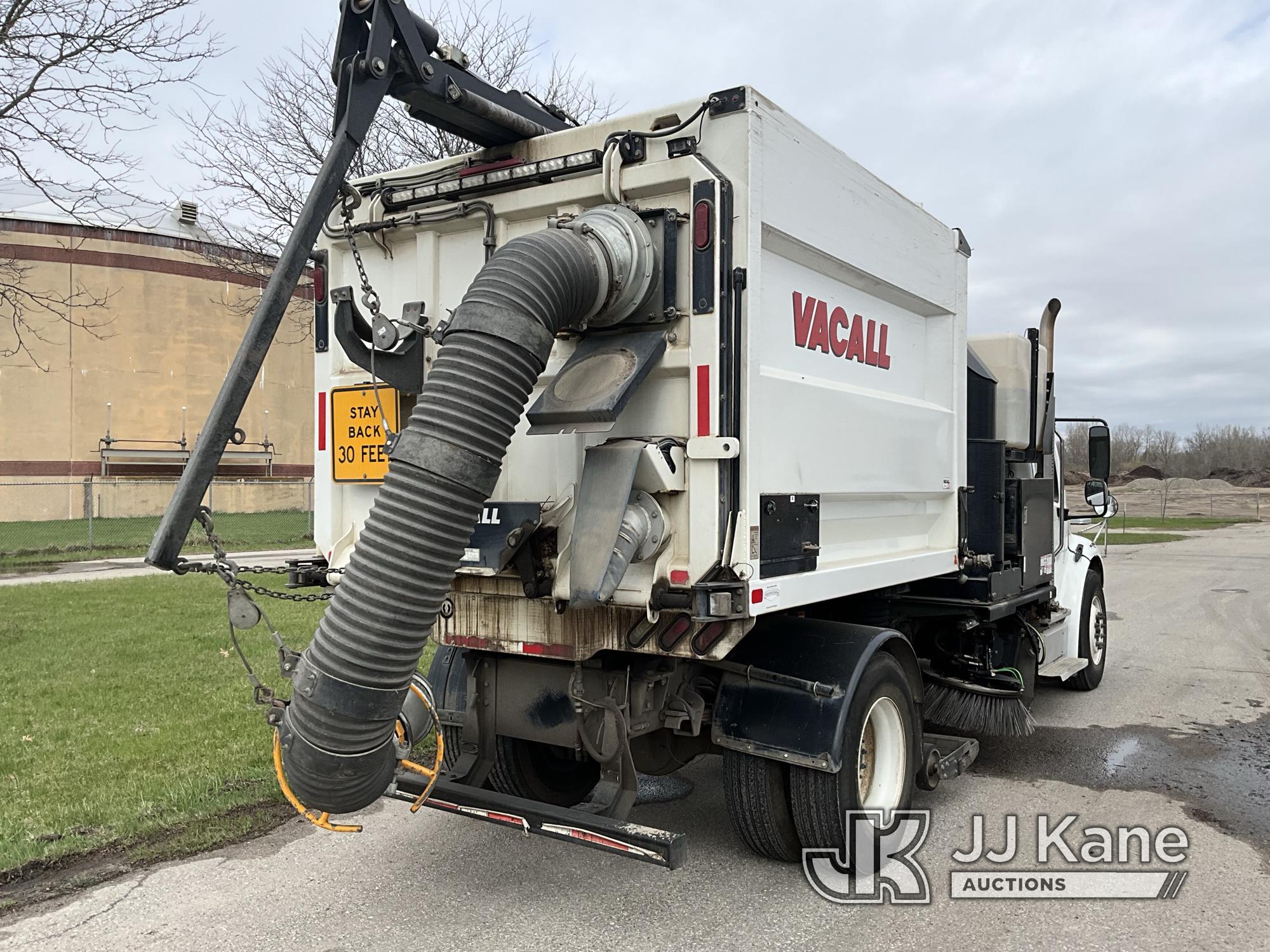 (Mount Pleasant, MI) Vacall AS-13 All sweep, rear mounted on 2013 Freightliner M2 106 Sweeper Runs,