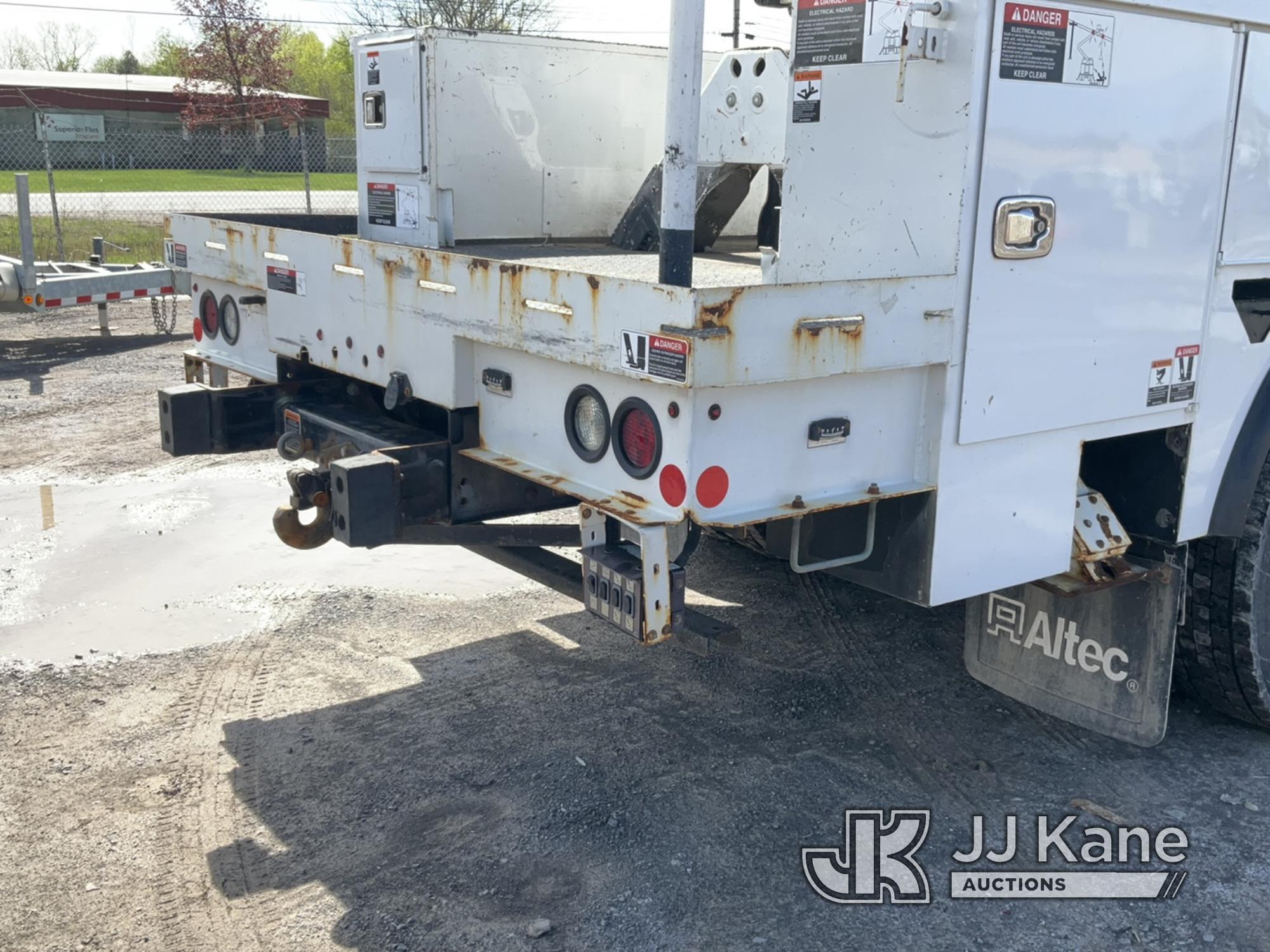 (Rome, NY) Altec AA55, Material Handling Bucket Truck rear mounted on 2018 International 4300 Utilit