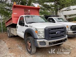 (Frederick, MD) 2013 Ford F550 Dump Truck Run, Major Engine Knock Then Shuts Down, Check Engine Ligh