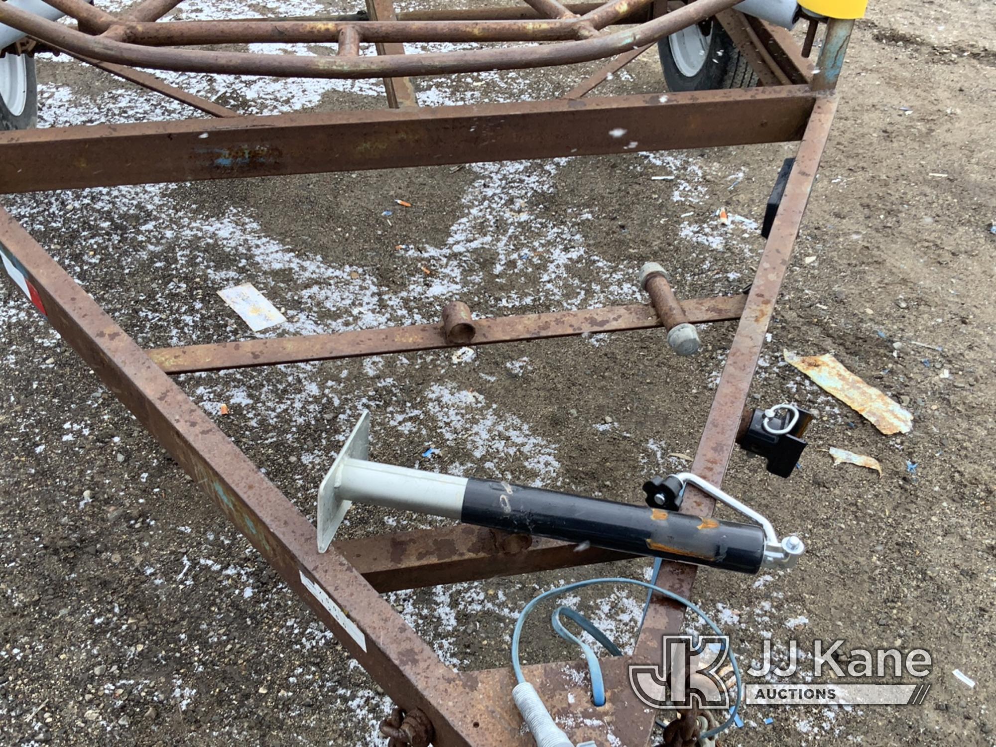 (Charlotte, MI) 1992 Assembled Coil Pipe Trailer Broken Tongue Jack