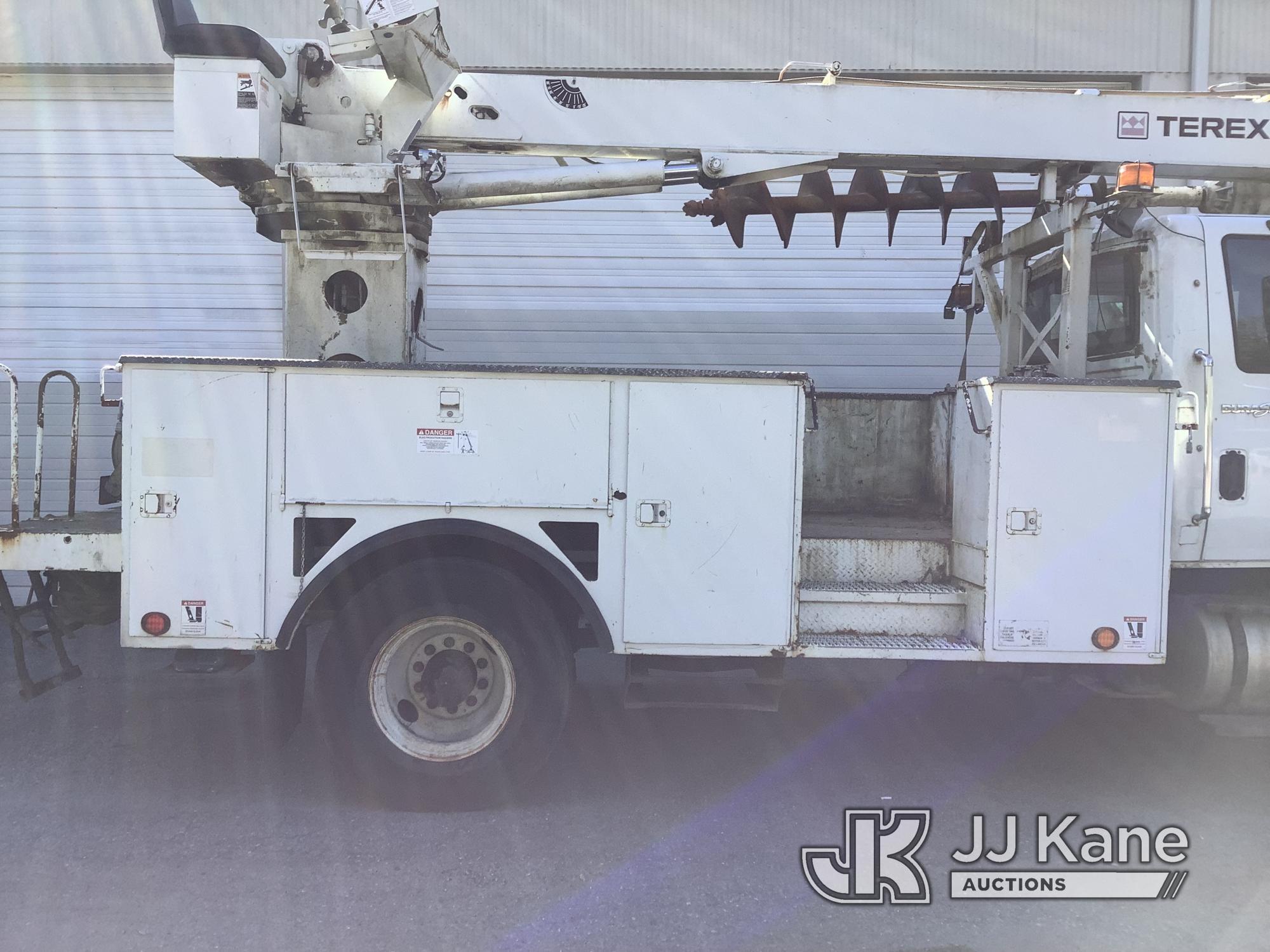 (Elkridge, MD) Terex/Telelect C4047, Digger Derrick rear mounted on 2011 International Durastar 4300