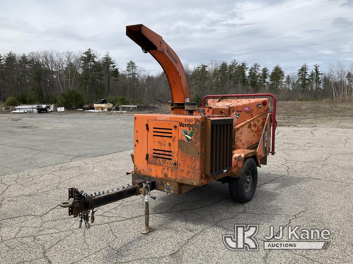 (Wells, ME) 2013 Vermeer BC1000XL Chipper (12in Drum) No Title) (Not Running, Condition Unknown, Bod