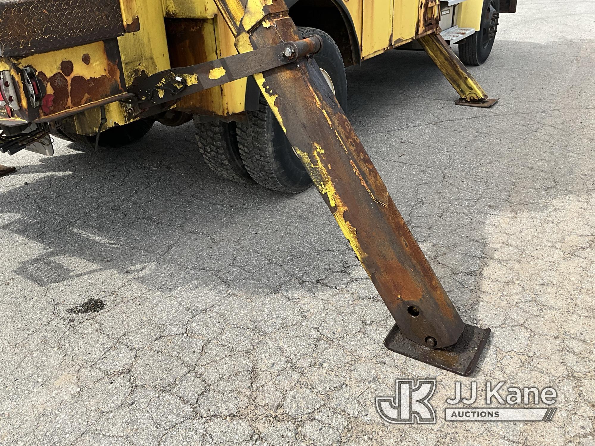 (Mancelona, MI) Altec D842A-TR, Digger Derrick corner mounted on 2004 Sterling Acterra Utility Truck