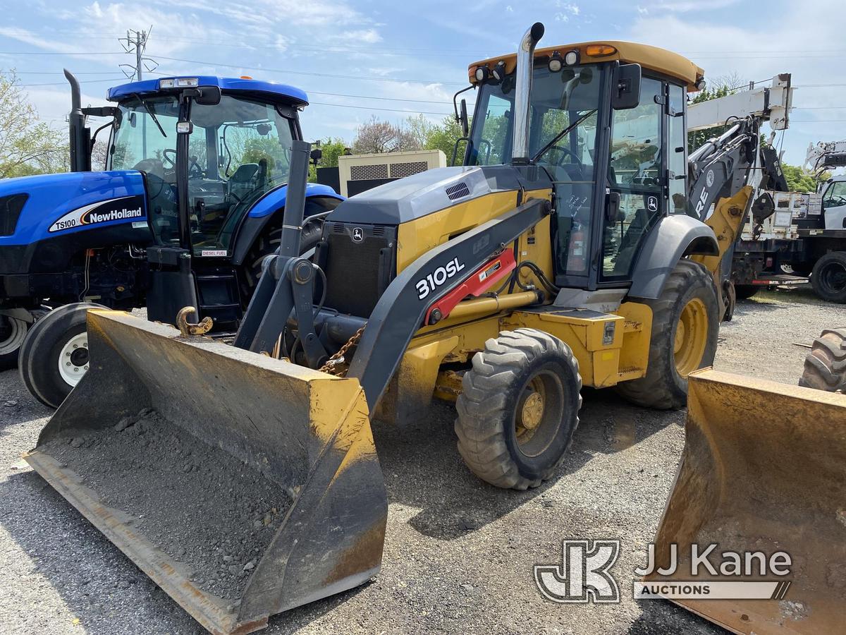 (Plymouth Meeting, PA) 2017 John Deere 310SL 4x4 Tractor Loader Backhoe No Title) (Runs & Moves, Bad