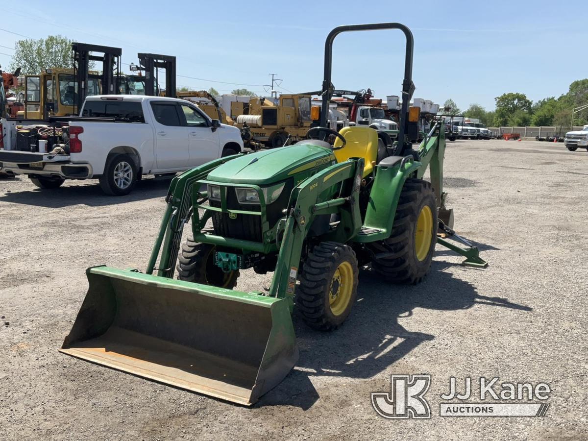 (Plymouth Meeting, PA) 2020 John Deere 3032 Mini Utility Tractor Loader Backhoe Runs, Moves & Operat