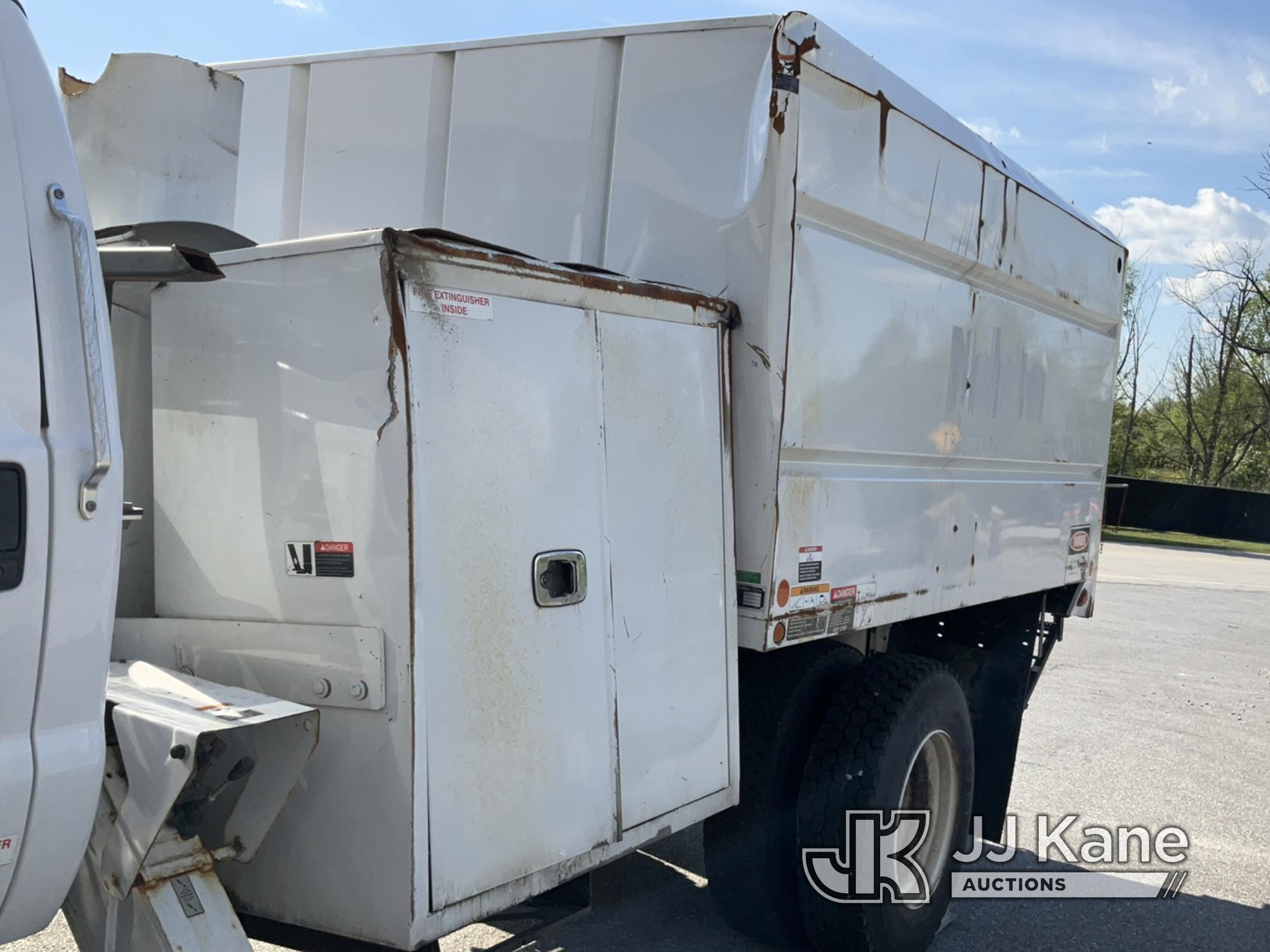 (Chester Springs, PA) 2017 Ford F750 Chipper Dump Truck Wrecked, Not Running, Condition Unknown, Loc