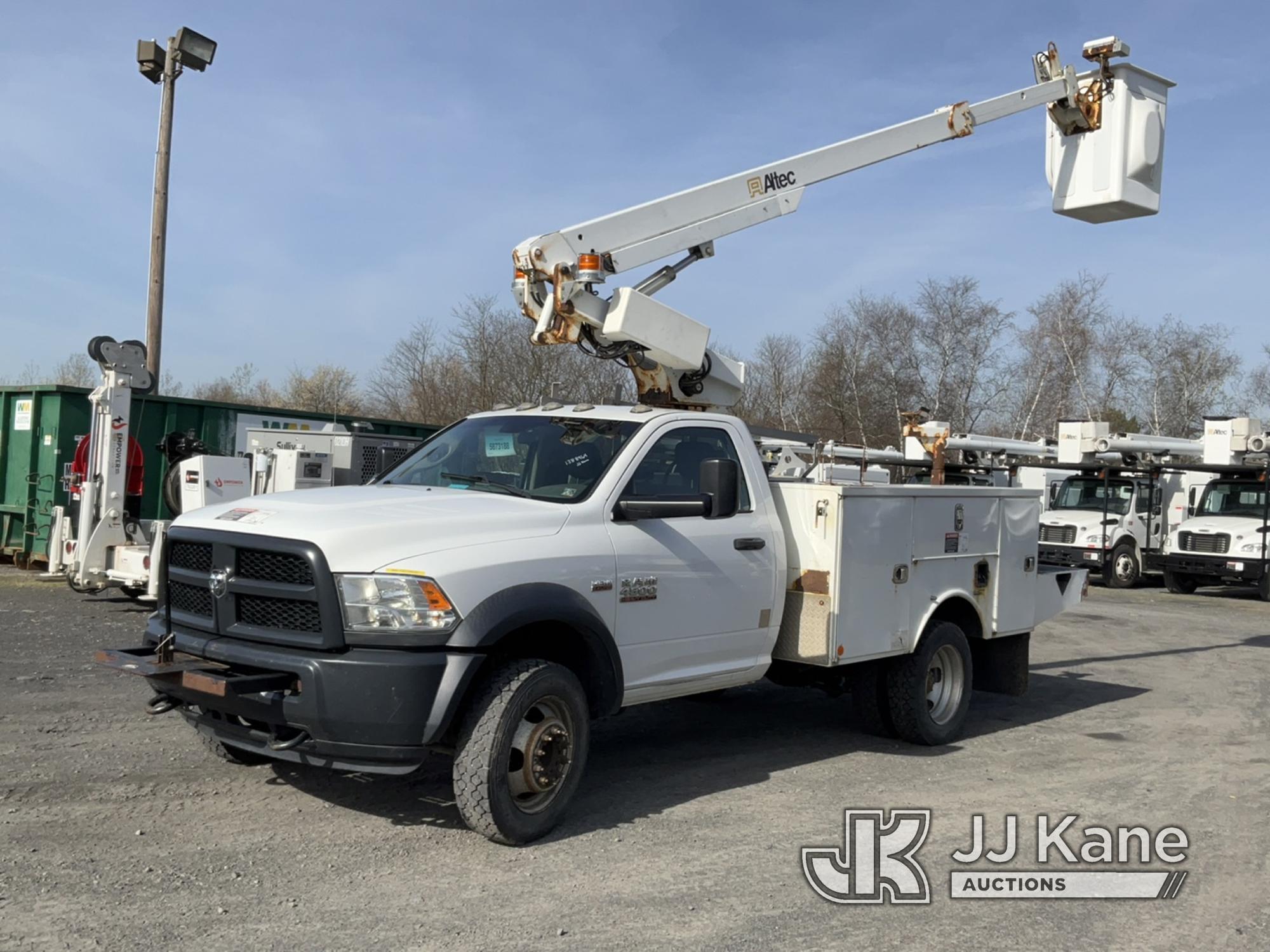 (Plains, PA) Altec AT200, Telescopic Non-Insulated Bucket Truck mounted behind cab on 2016 RAM 4500