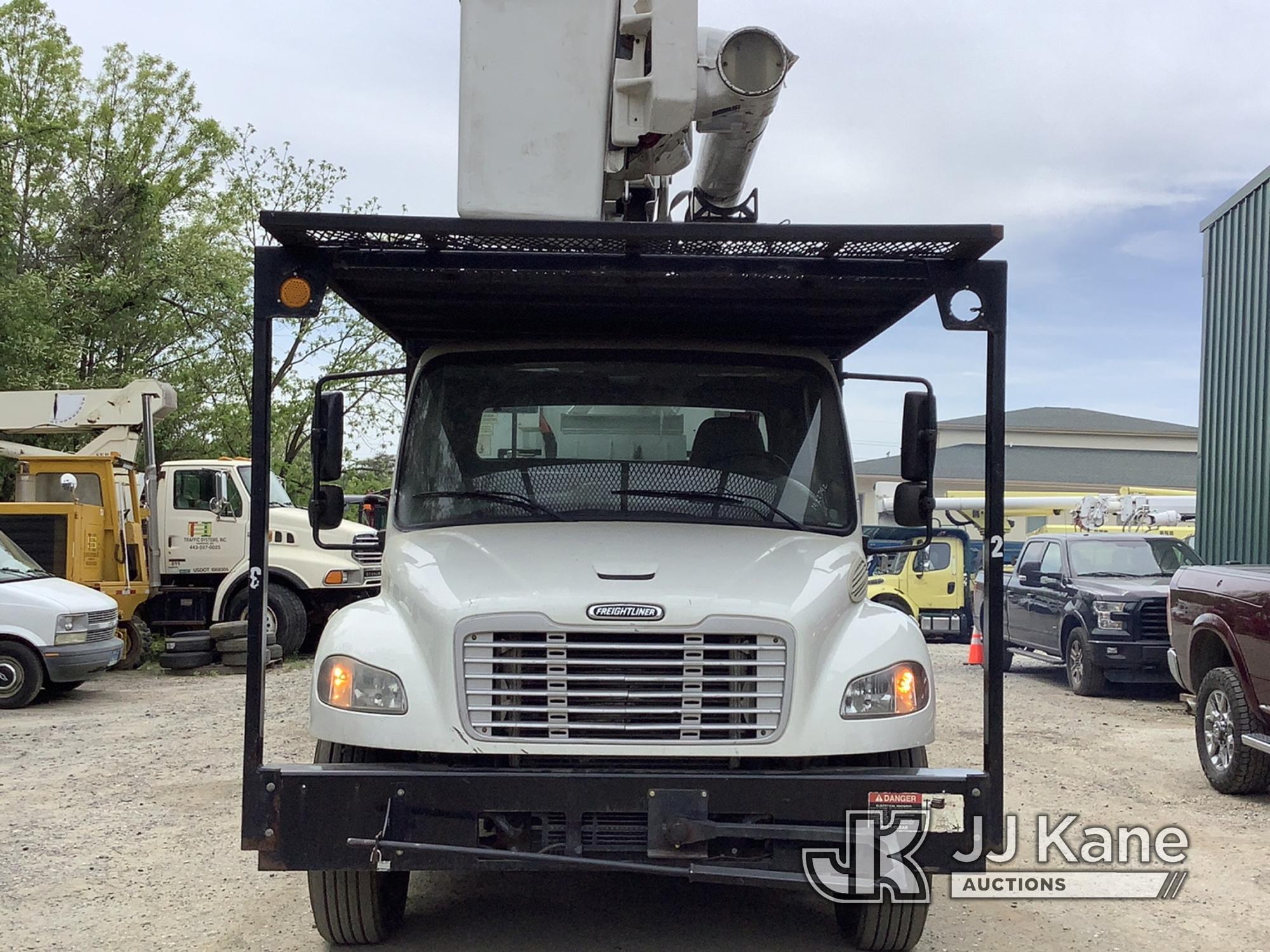 (Harmans, MD) Altec LRV60E70, Over-Center Elevator Bucket mounted on 2011 Freightliner M2106 Chipper